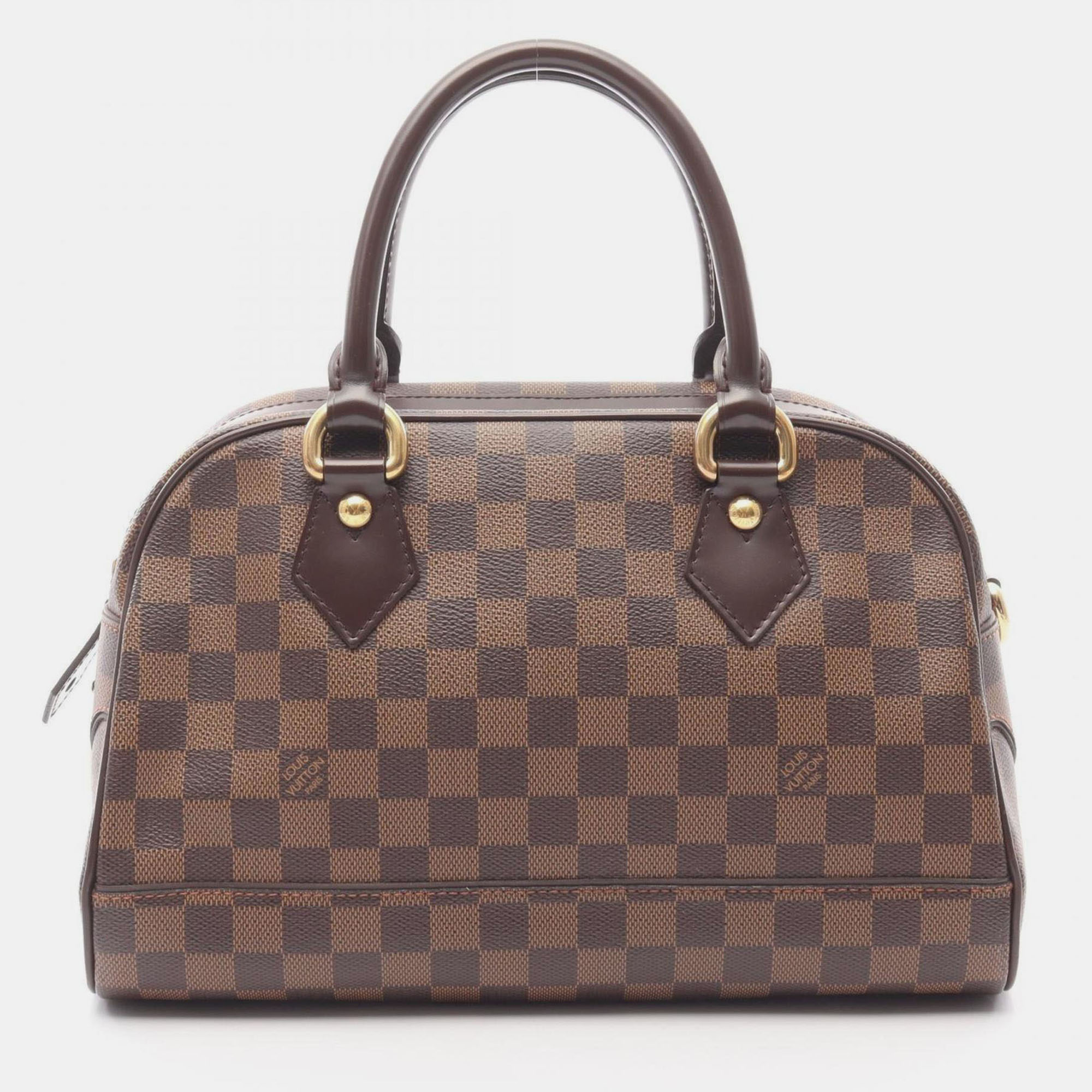 

Louis Vuitton Duomo Handbag Coated Canvas Leather Damier Brown