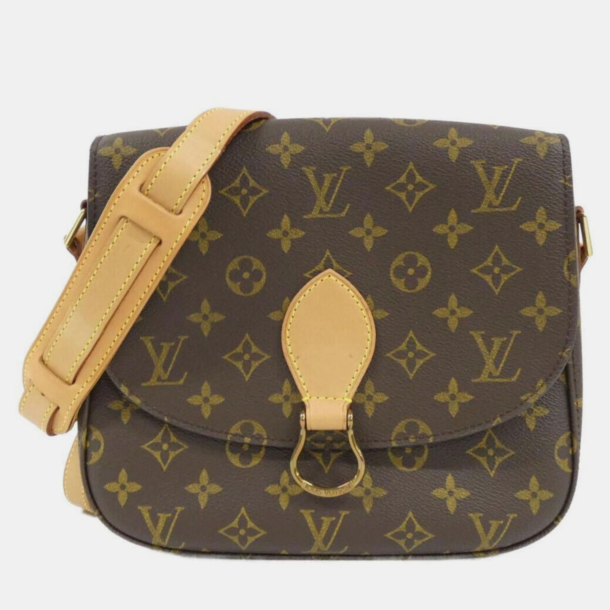 

Louis Vuitton Monogram Saint-Cloud  Shoulder Bag, Brown