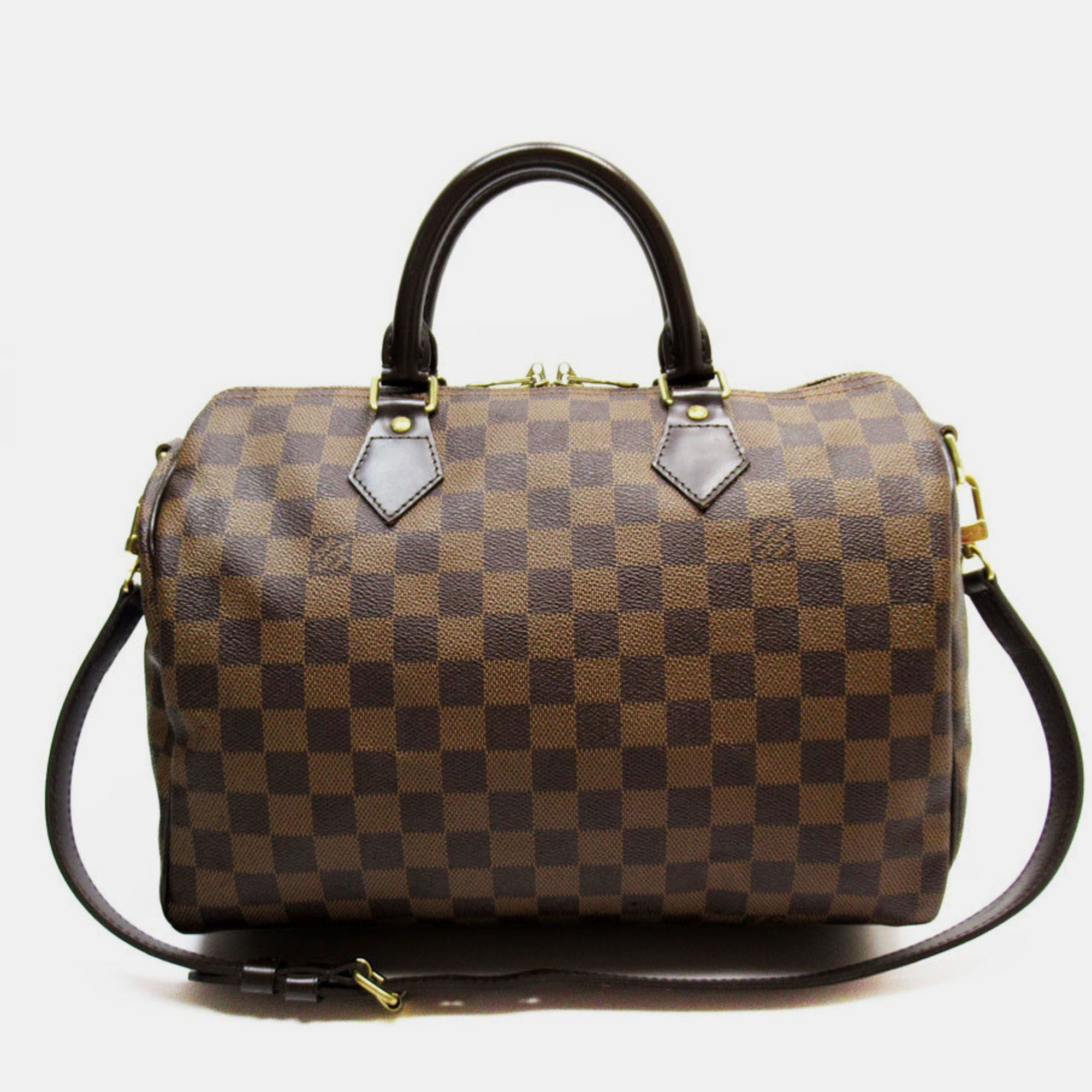 

Louis Vuitton Handbag Shoulder Bag Damier Speedy Bandouliere 30 Canvas Ebene, Brown