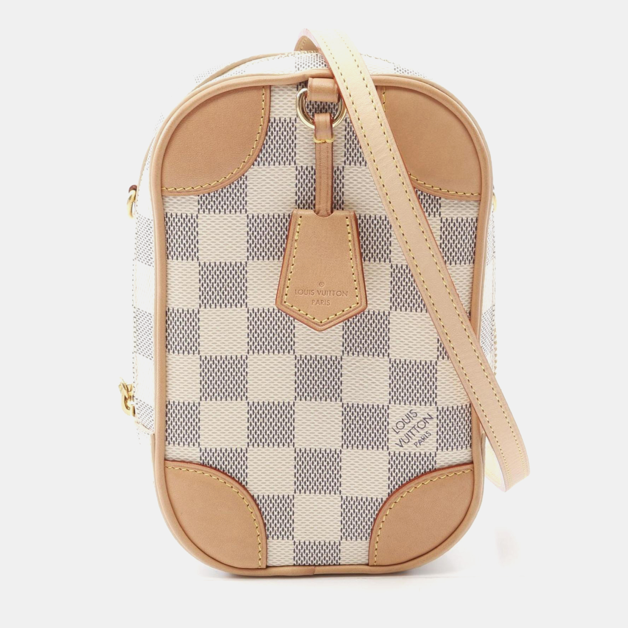 

Louis Vuitton Neocapi Shoulder Bag Pvc-Coated Canvas And Leather Damier Azur White, Beige