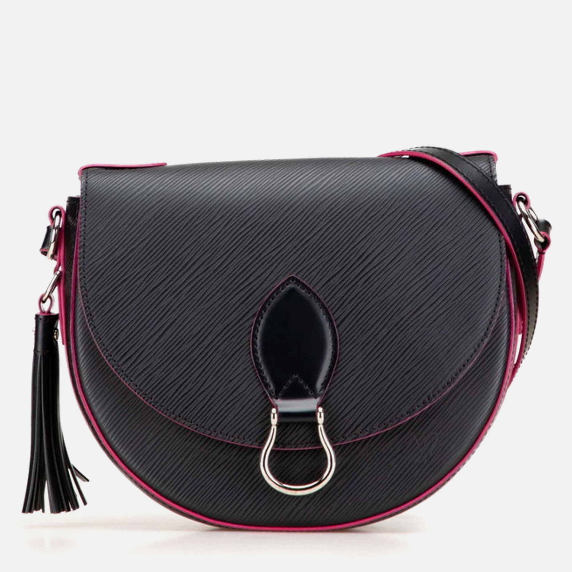 

Louis Vuitton Epi Saint-Cloud Shoulder Bag Noir Pink Leather, Black