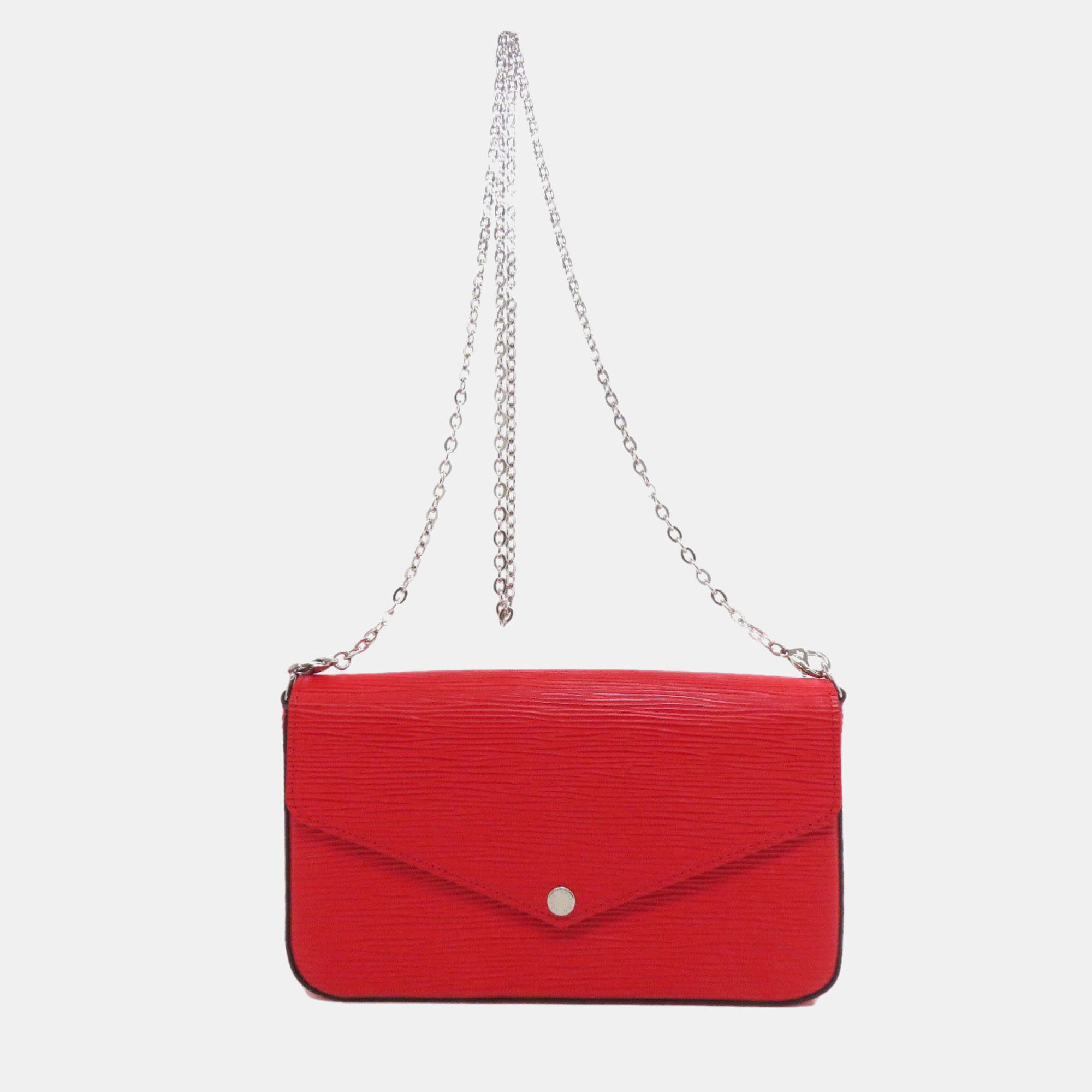 

Louis Vuitton Pochette Felicie Shoulder Bag Epi Leather, Red