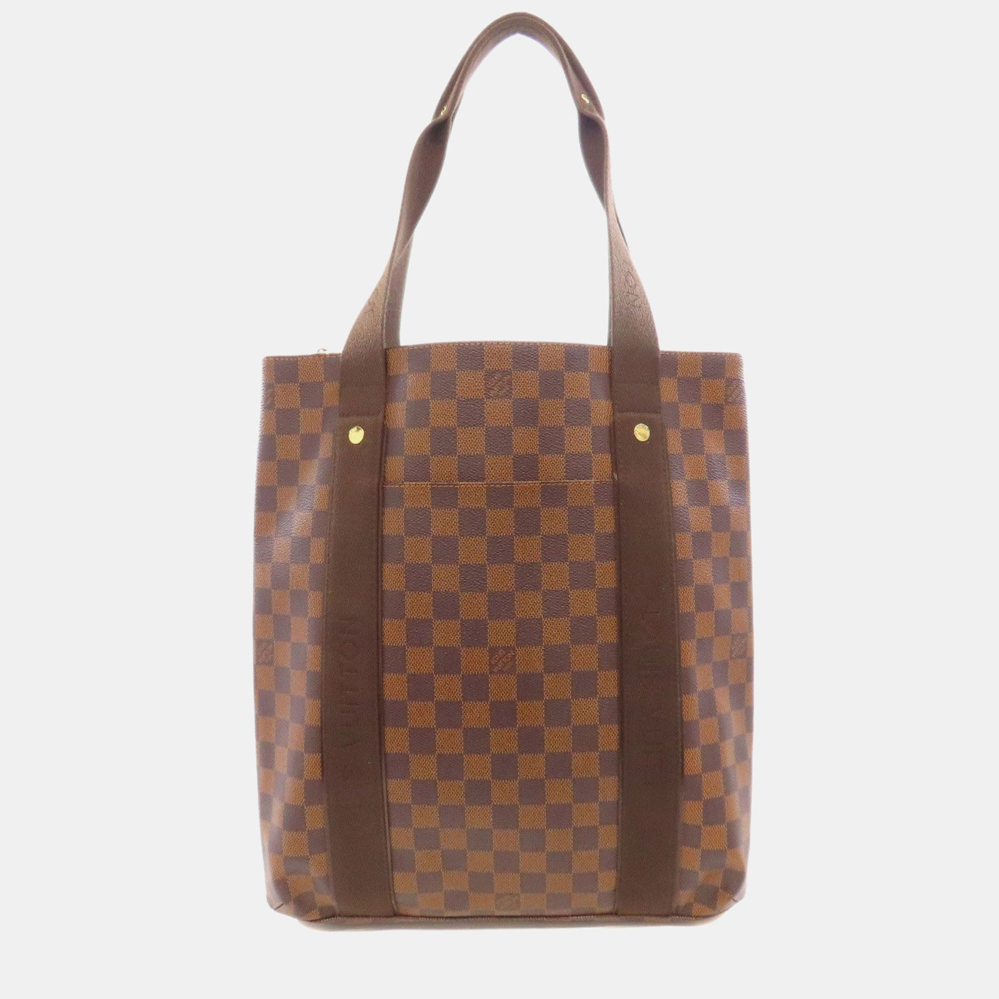 Click to view more detailed imagery on our partner's website Pre-owned Louis Vuitton Cabas Bobur Handbag Damier Canvas In Brown