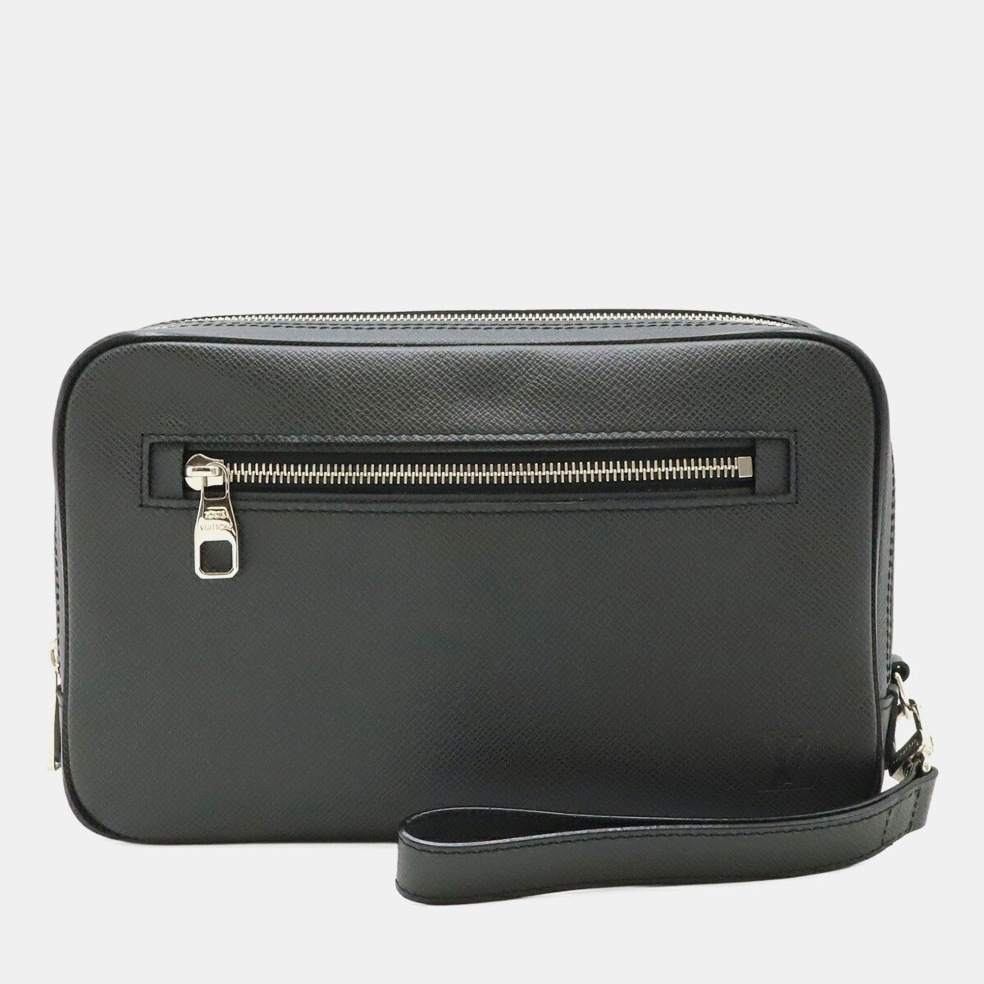 

Louis Vuitton Taiga Neo Pavel Second Bag/Clutch Bag Leather Ardoise Black