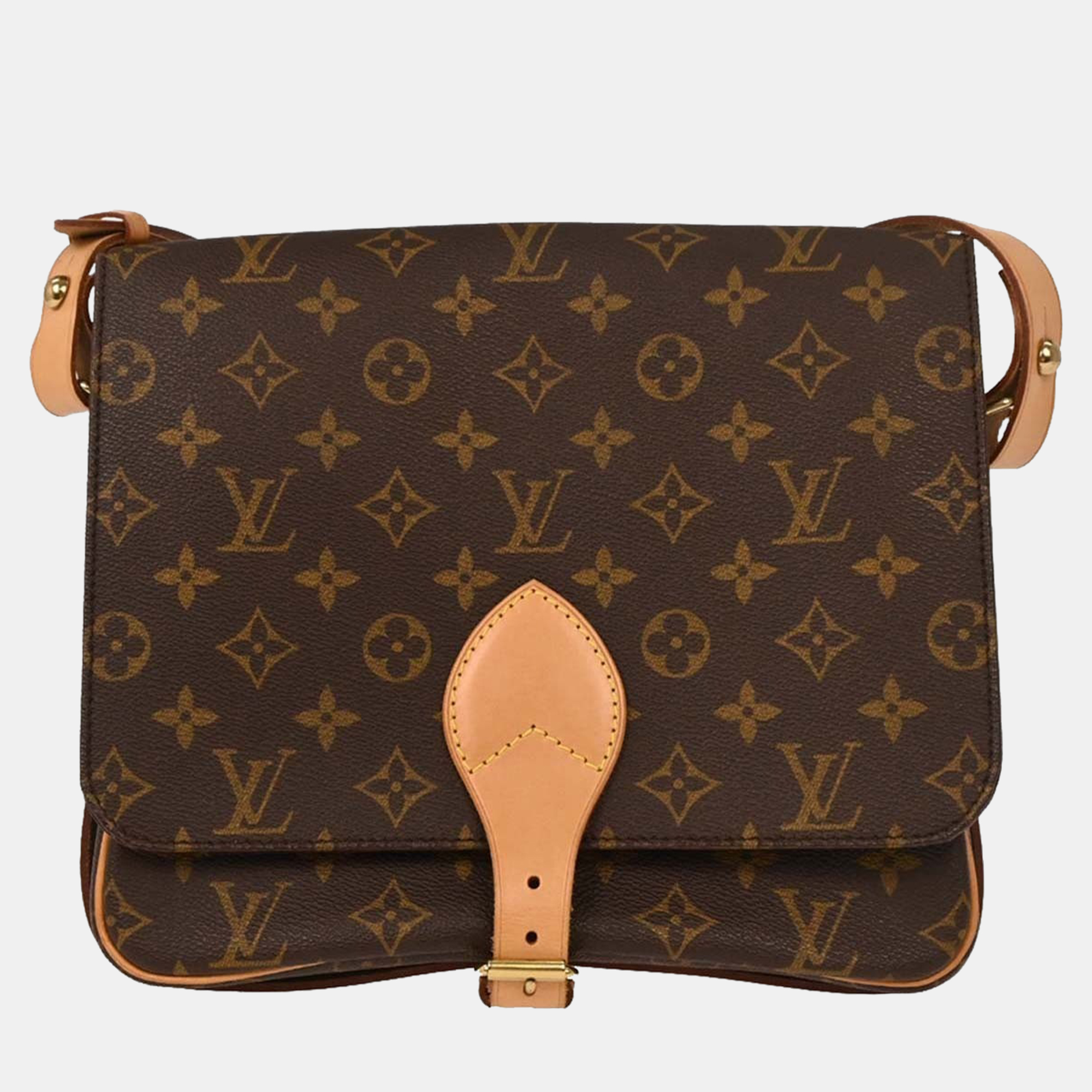 

Louis Vuitton Monogram Cartouchiere GM Shoulder Bag, Brown