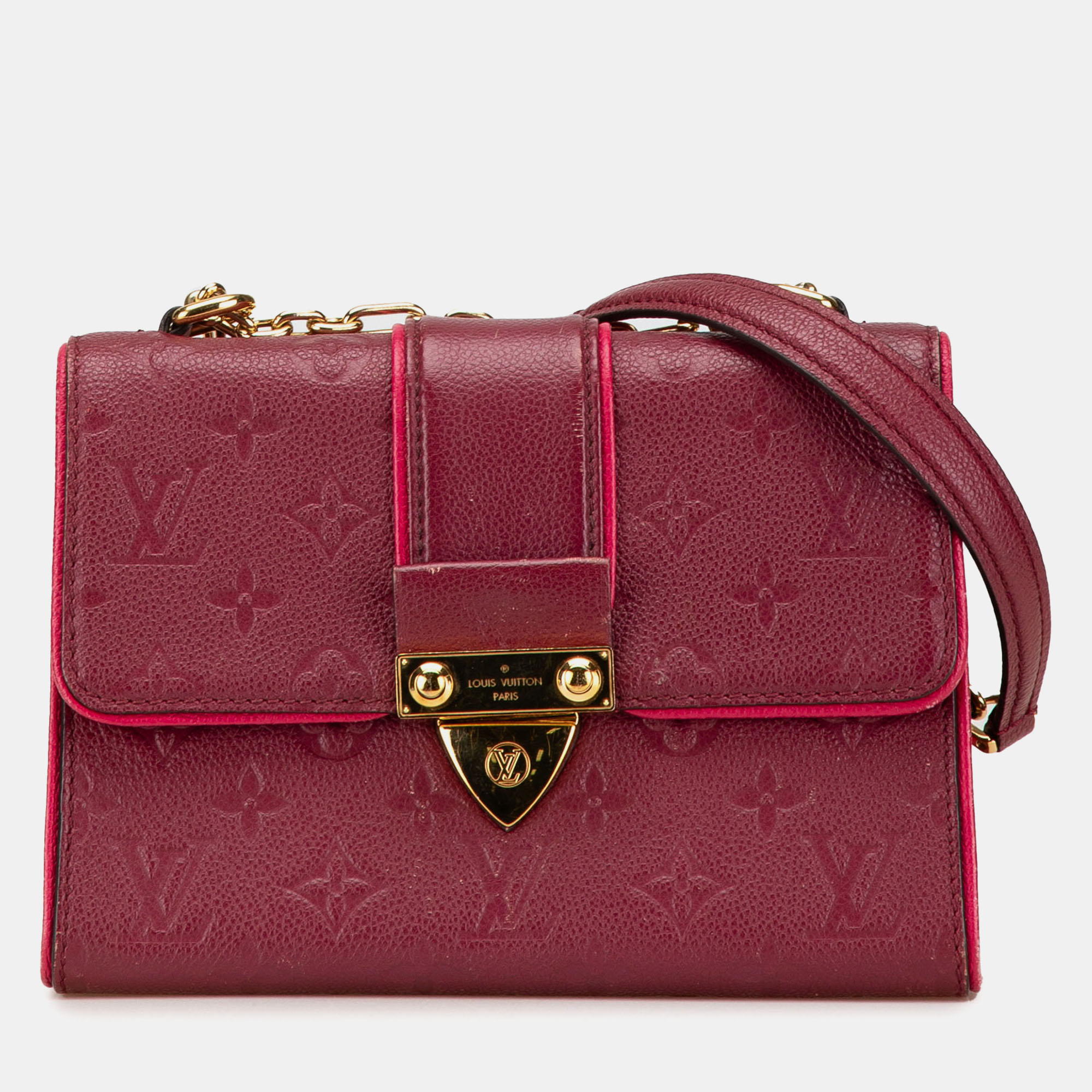 

Louis Vuitton Red Monogram Empreinte Saint Sulpice BB