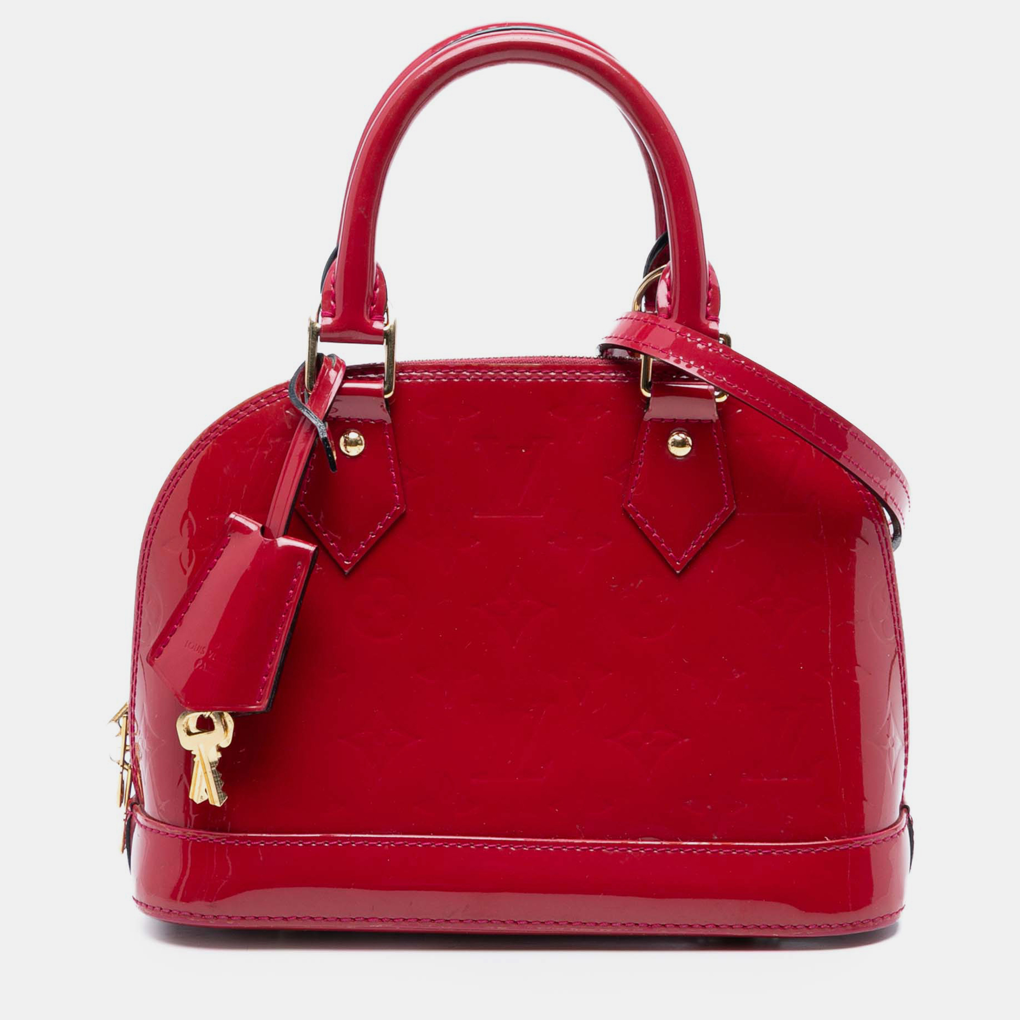 

Louis Vuitton Red Monogram Vernis Alma BB