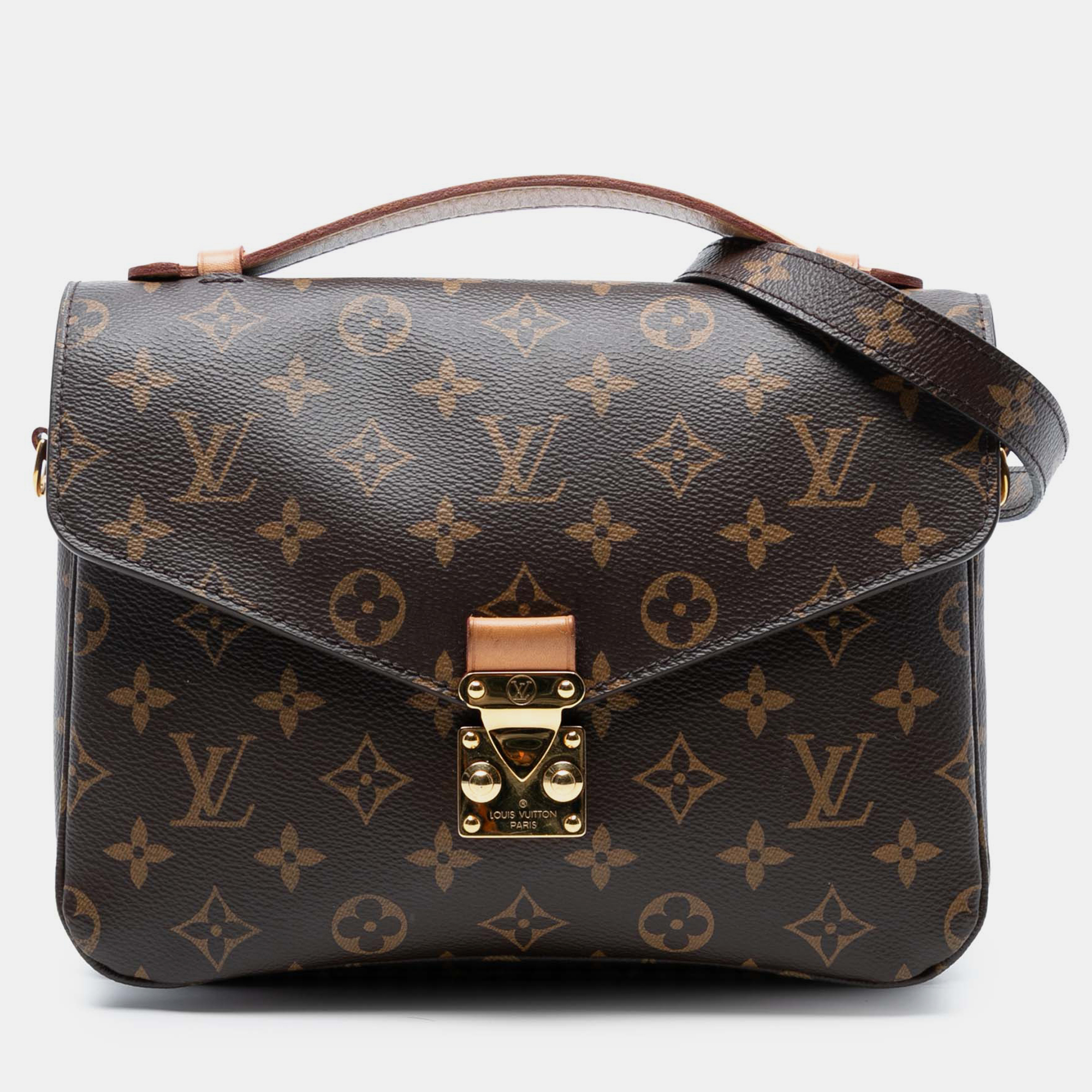 

Louis Vuitton Brown Monogram Pochette Metis
