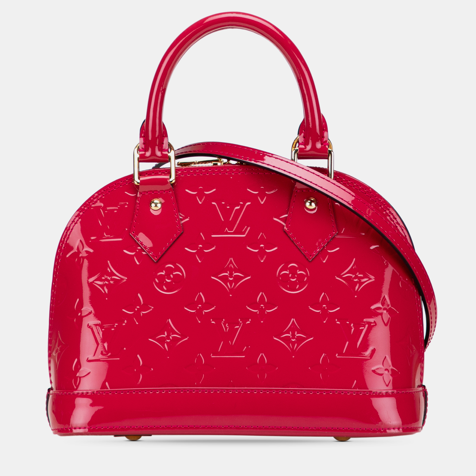 

Louis Vuitton Red Monogram Vernis Alma BB