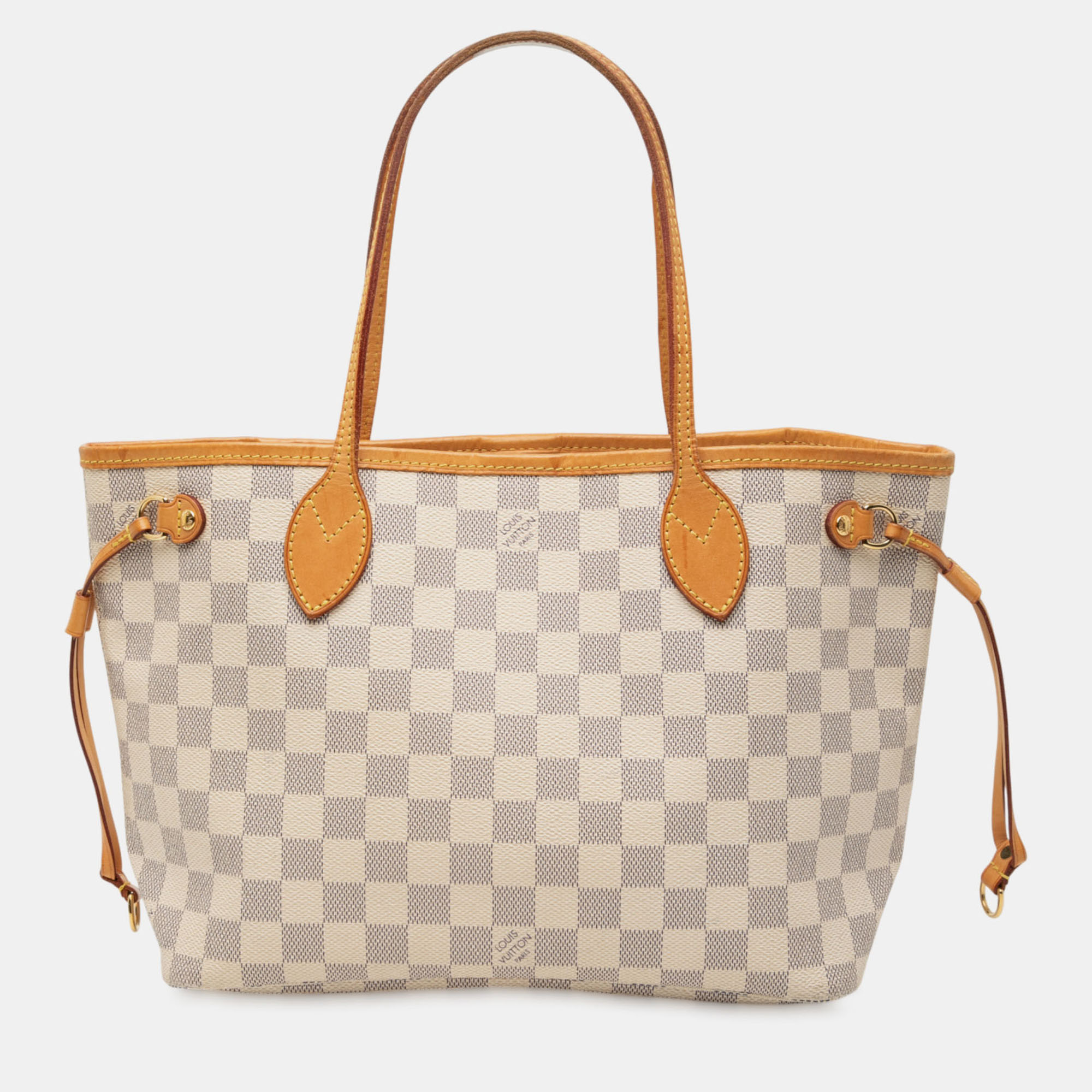 

Louis Vuitton White Damier Azur Neverfull PM