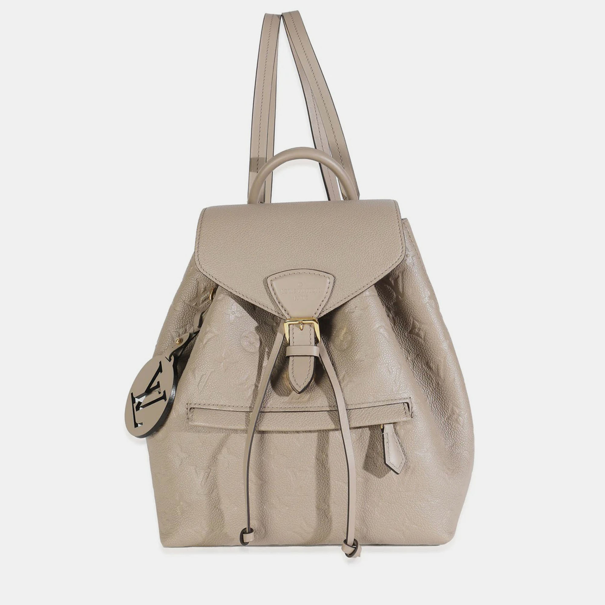 

Louis Vuitton Tourterelle Monogram Empreinte Montsouris NM, Beige