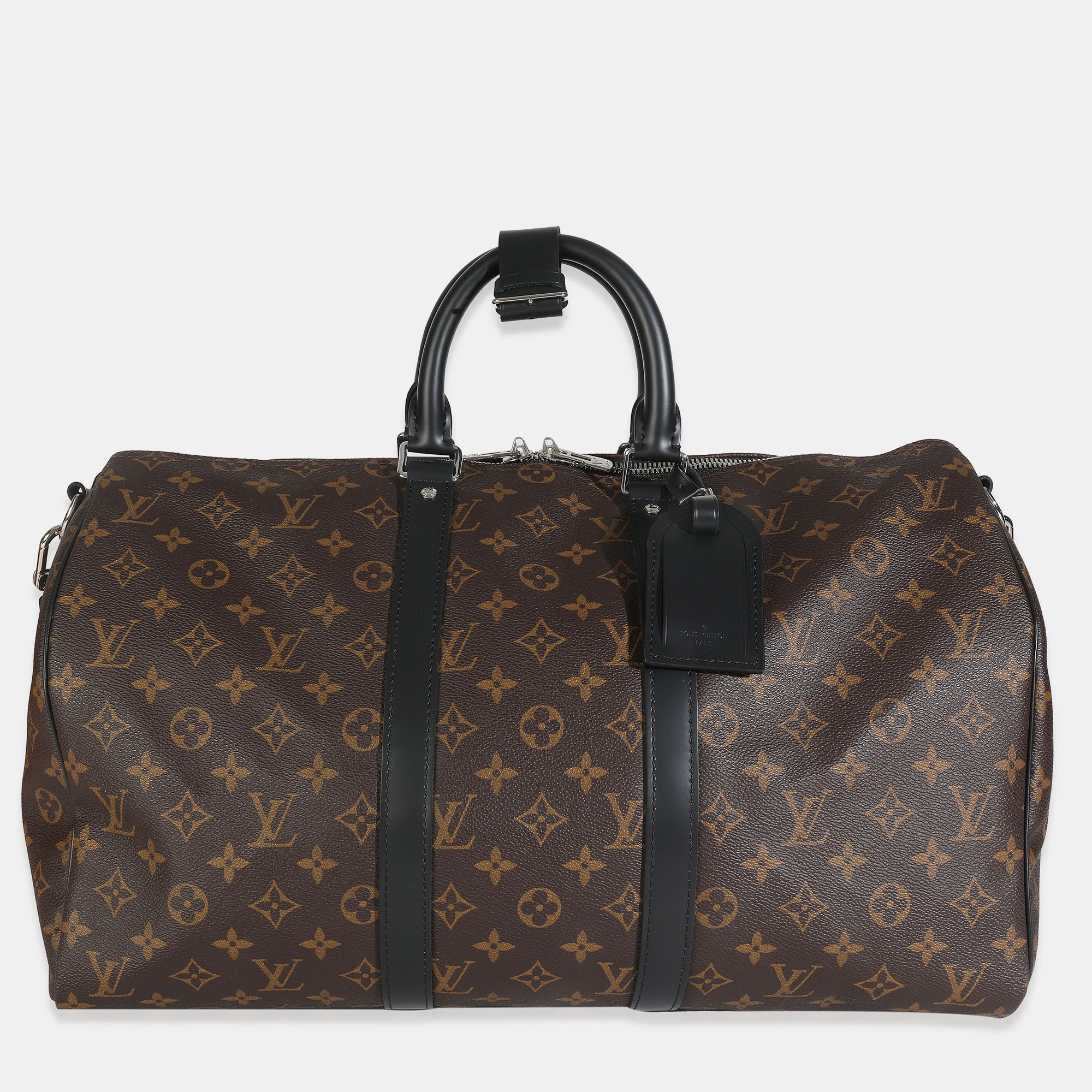 

Louis Vuitton Monogram Macassar Keepall Bandouliere 45, Brown