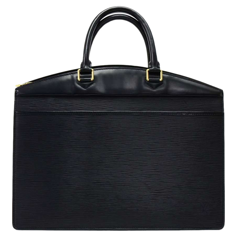 Pre Owned Louis Vuitton Noir Epi Leather Riviera Bag