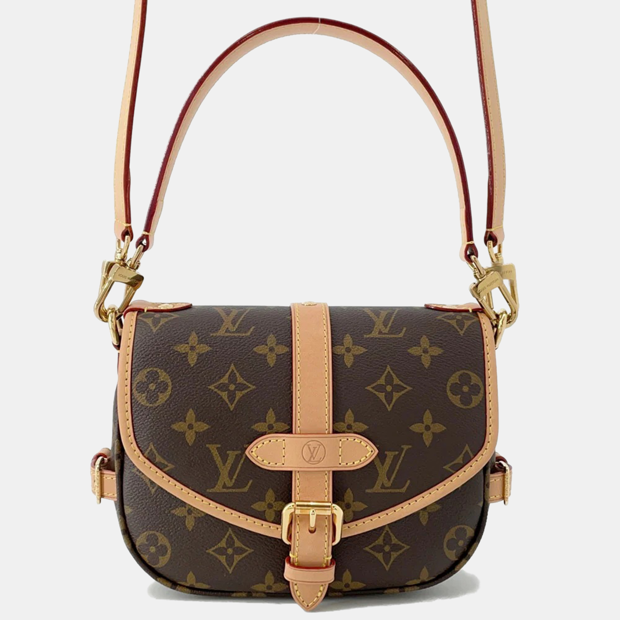 

Louis Vuitton Saumur Bb Beige Monogram Size Bb, Brown