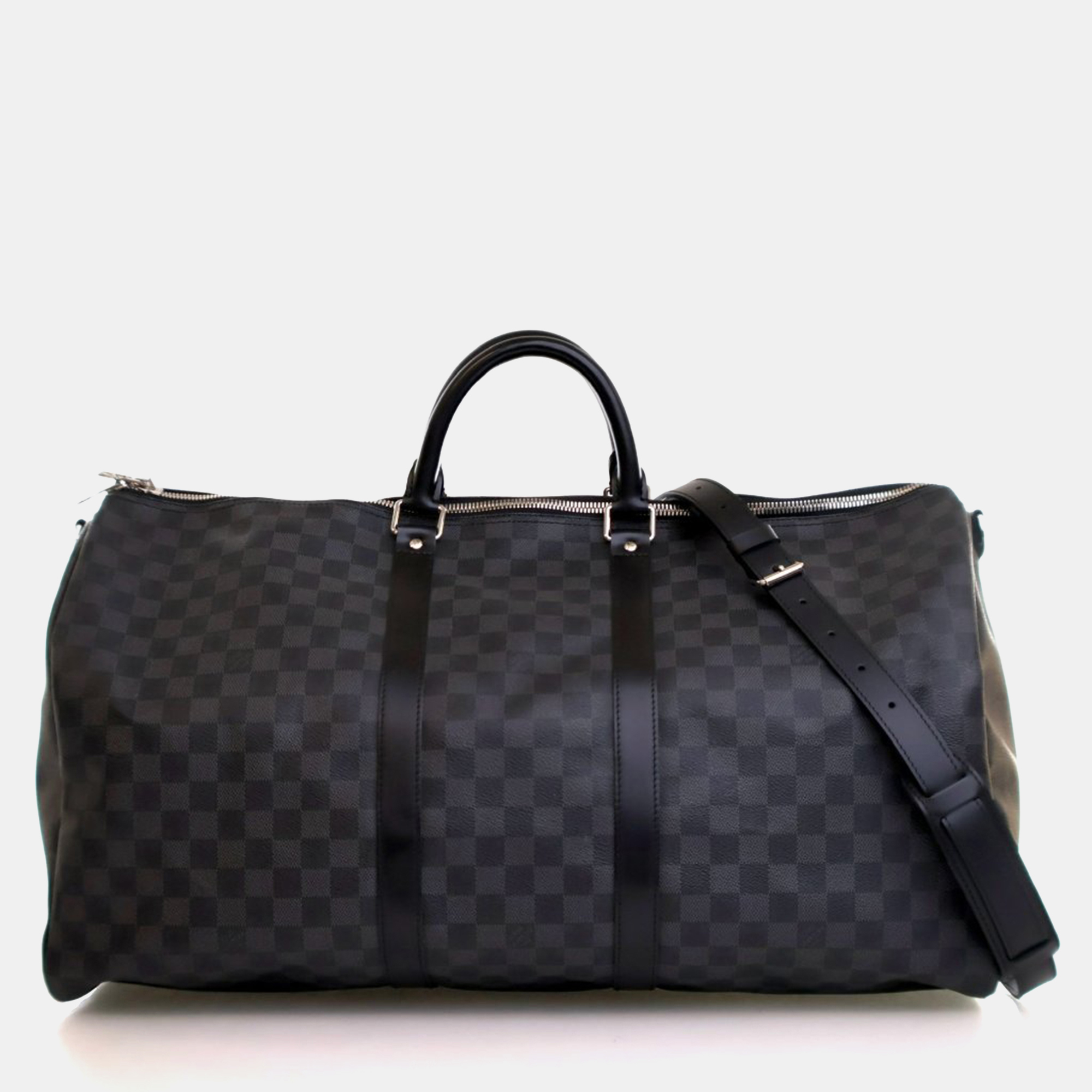 

Louis Vuitton Damier Graphite Keepall Bandouliere 55, Black