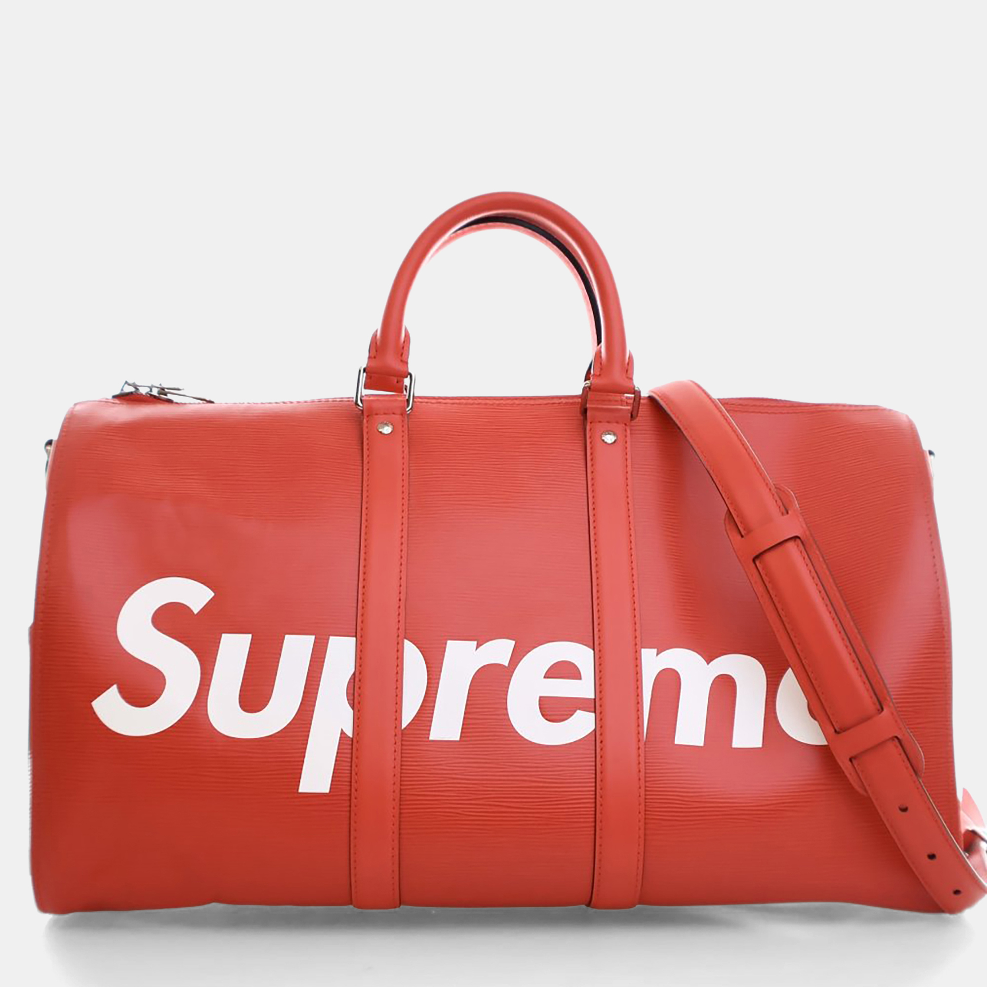

Louis Vuitton Epi Supreme Keepall Bandouliere 45, Red