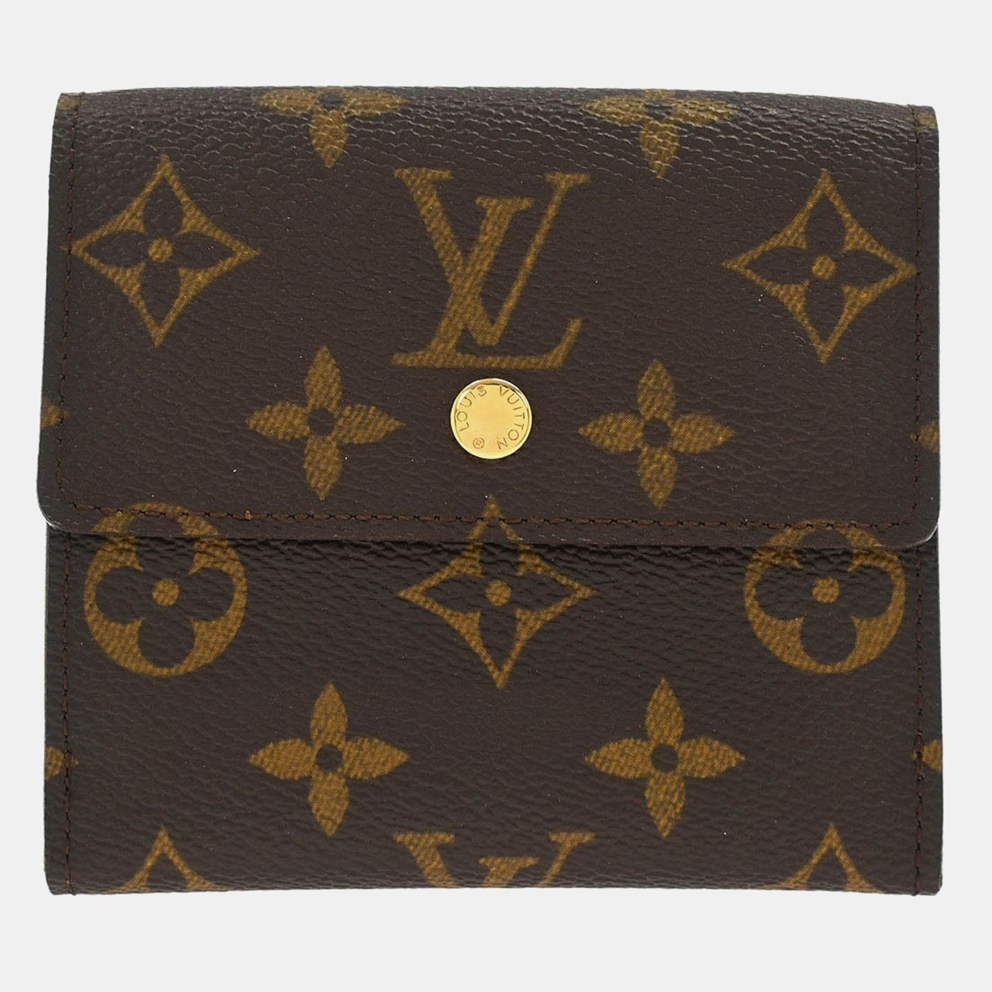 

Louis Vuitton Monogram Portefeuille Elise Bifold Wallet, Brown