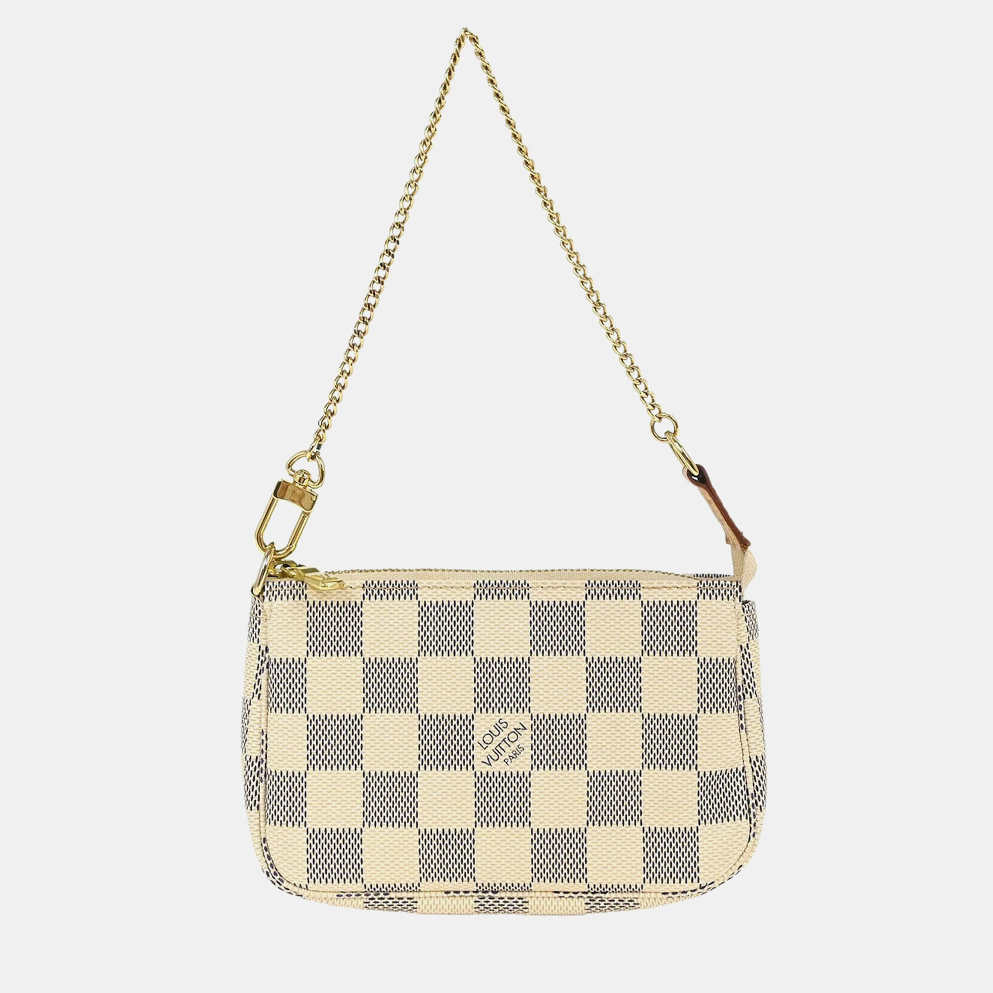 

Louis Vuitton Damier Azur Mini Pochette Accessoires, White