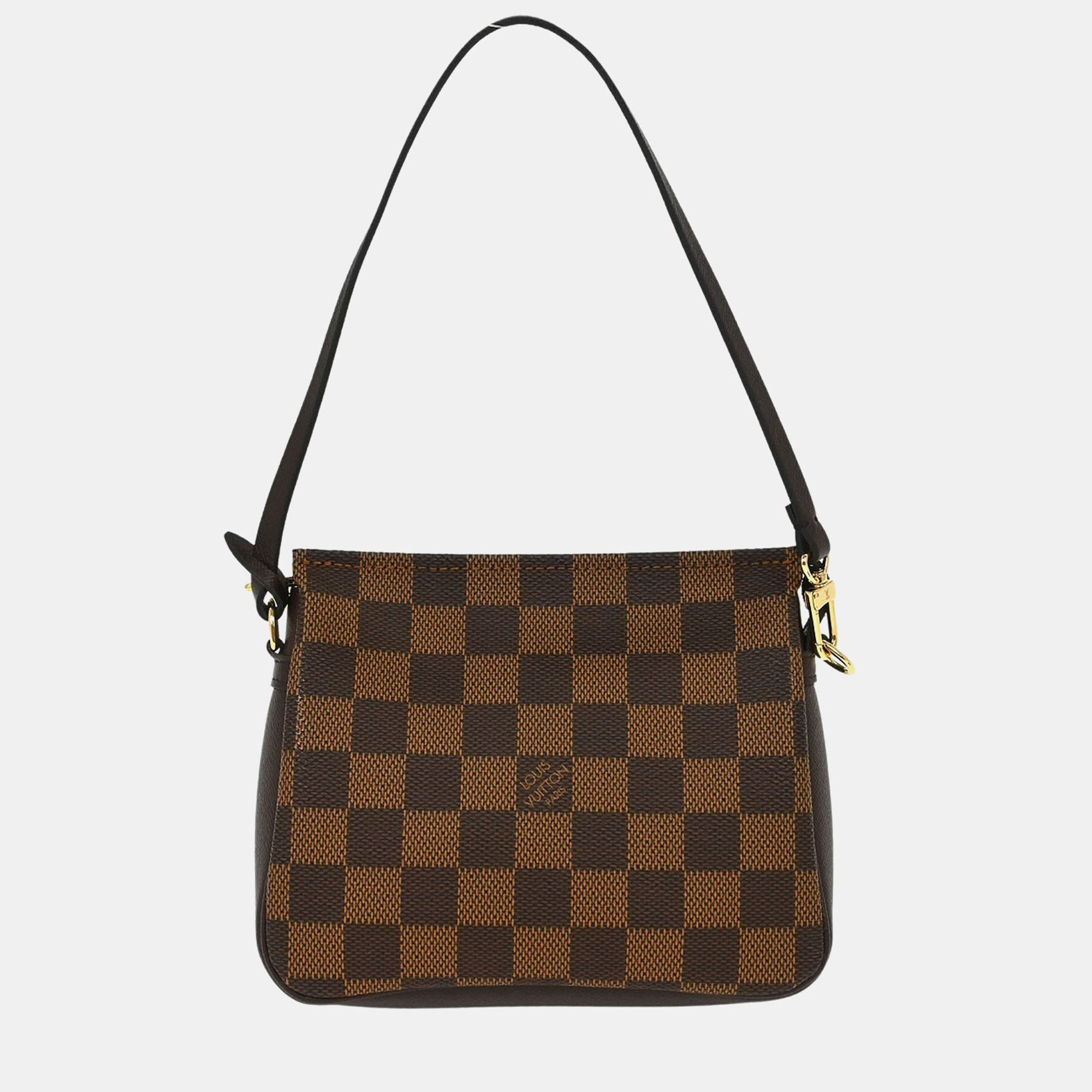 Pre-owned Louis Vuitton Damier Trousse Makeup Handbag In Brown