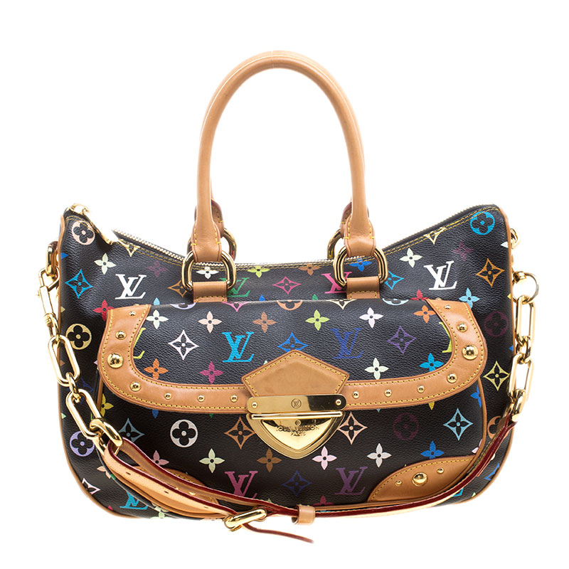 louis vuitton black multicolor bag