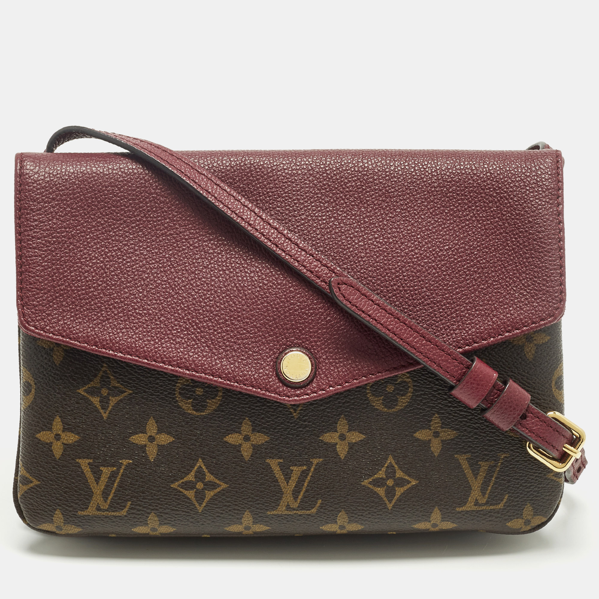 

Louis Vuitton Twinset Aurore Monogram Canvas and Leather Bag, Burgundy