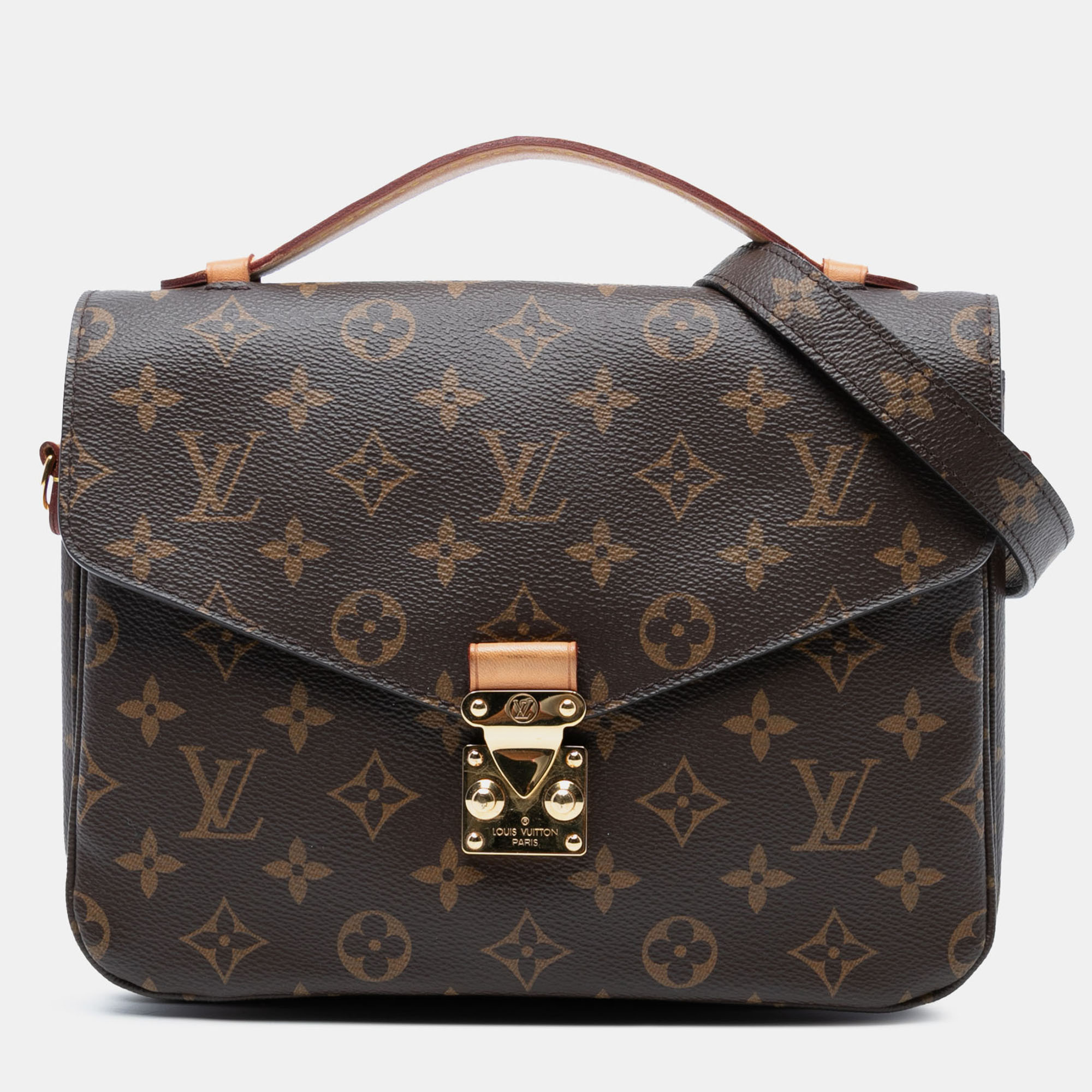 

Louis Vuitton Brown Monogram Pochette Metis