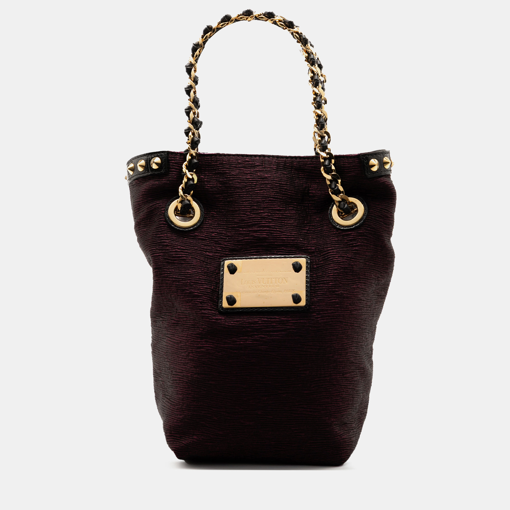 

Louis Vuitton Purple Limited Edition Metallic Jacquard Double Jeu Neo Alma Tote