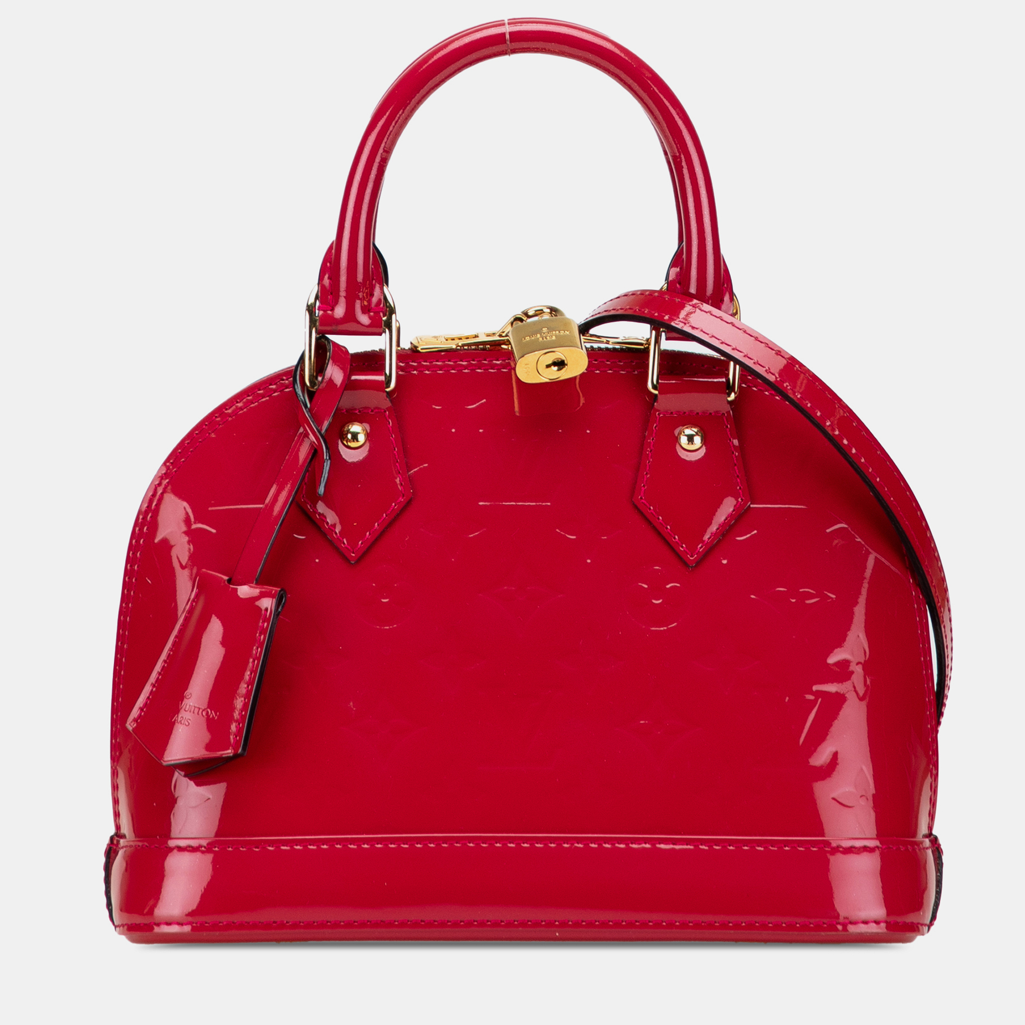 

Louis Vuitton Red Monogram Vernis Alma BB