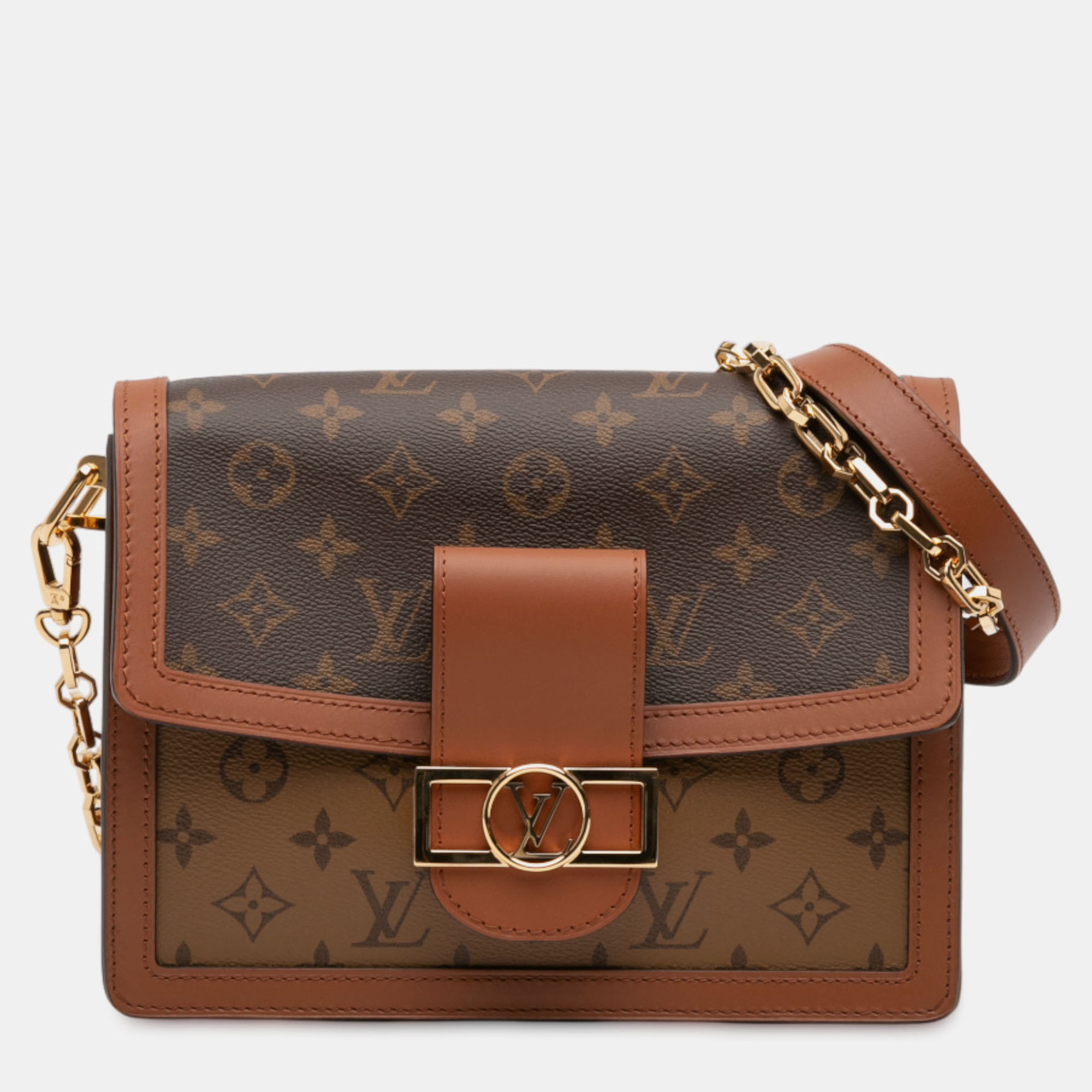 

Louis Vuitton Brown Monogram Reverse Dauphine MM