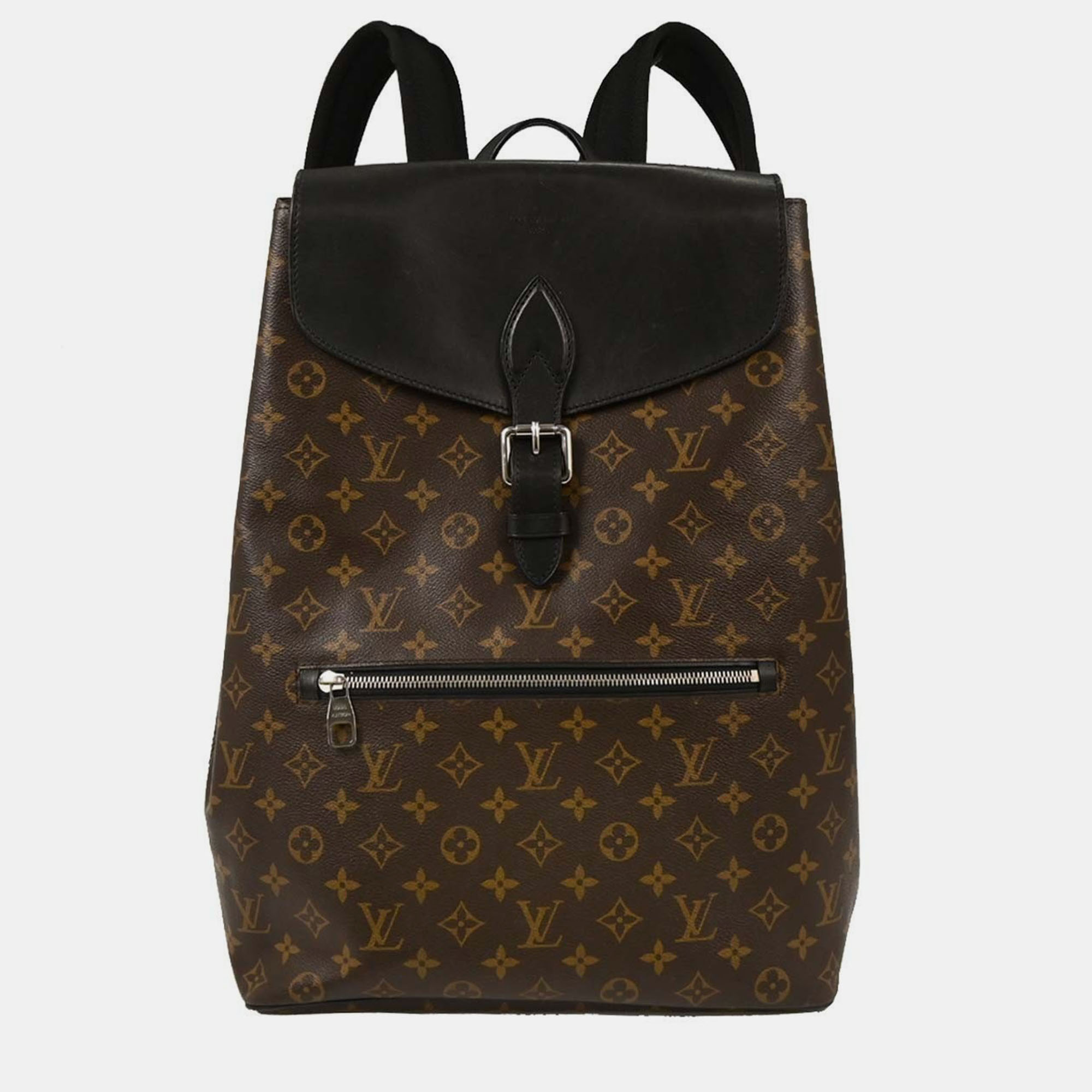 

Louis Vuitton Monogram Macassar Parc Backpack, Black