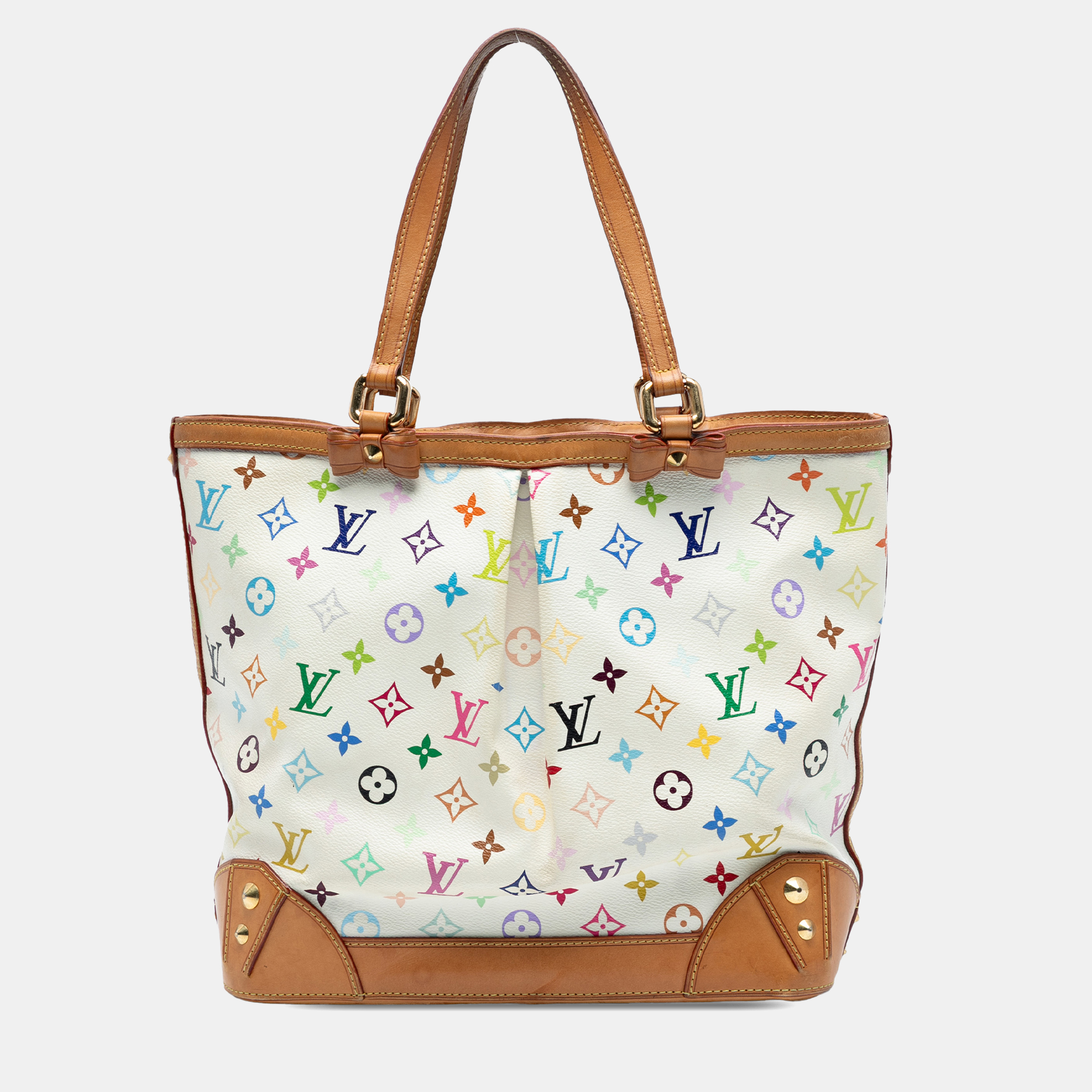 

Louis Vuitton White Monogram Multicolore Sharleen PM