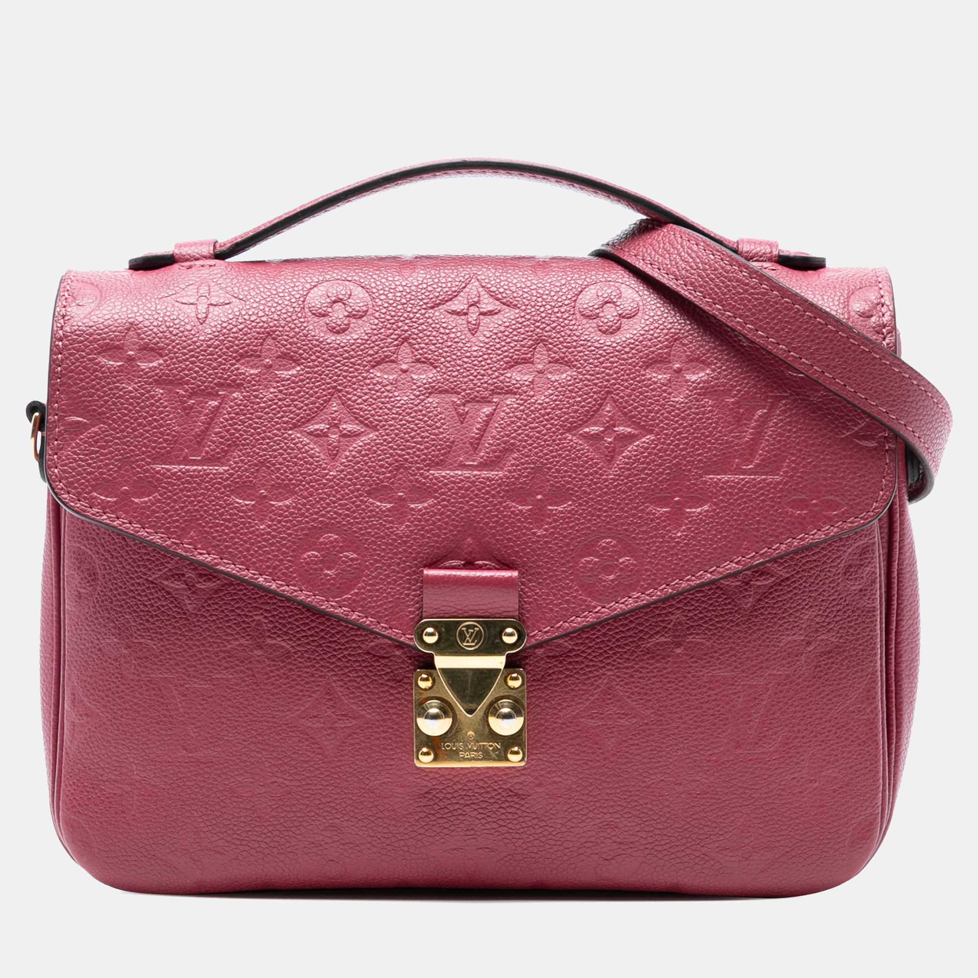

Louis Vuitton Pink Monogram Empreinte Pochette Metis