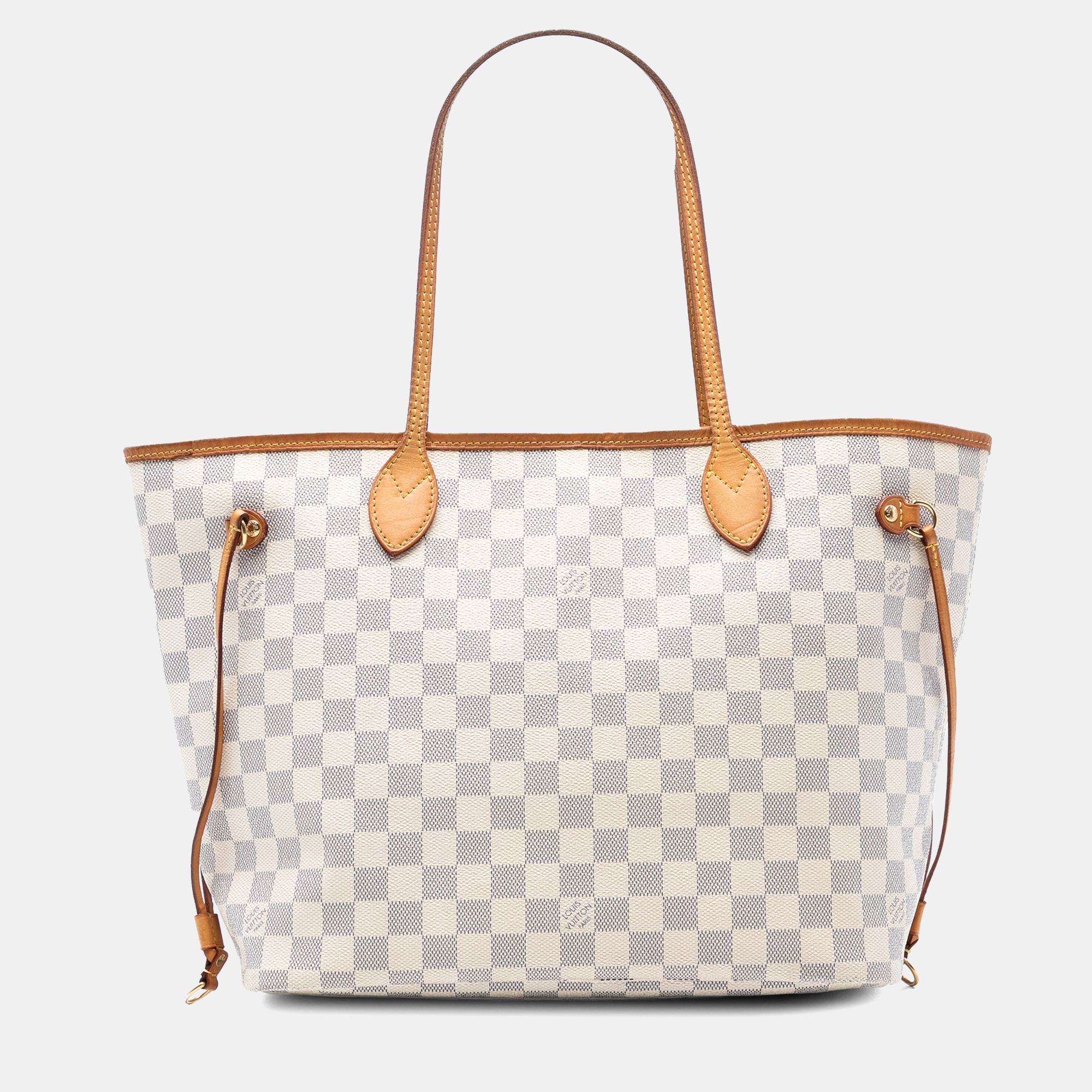 

Louis Vuitton White Damier Azur Neverfull MM