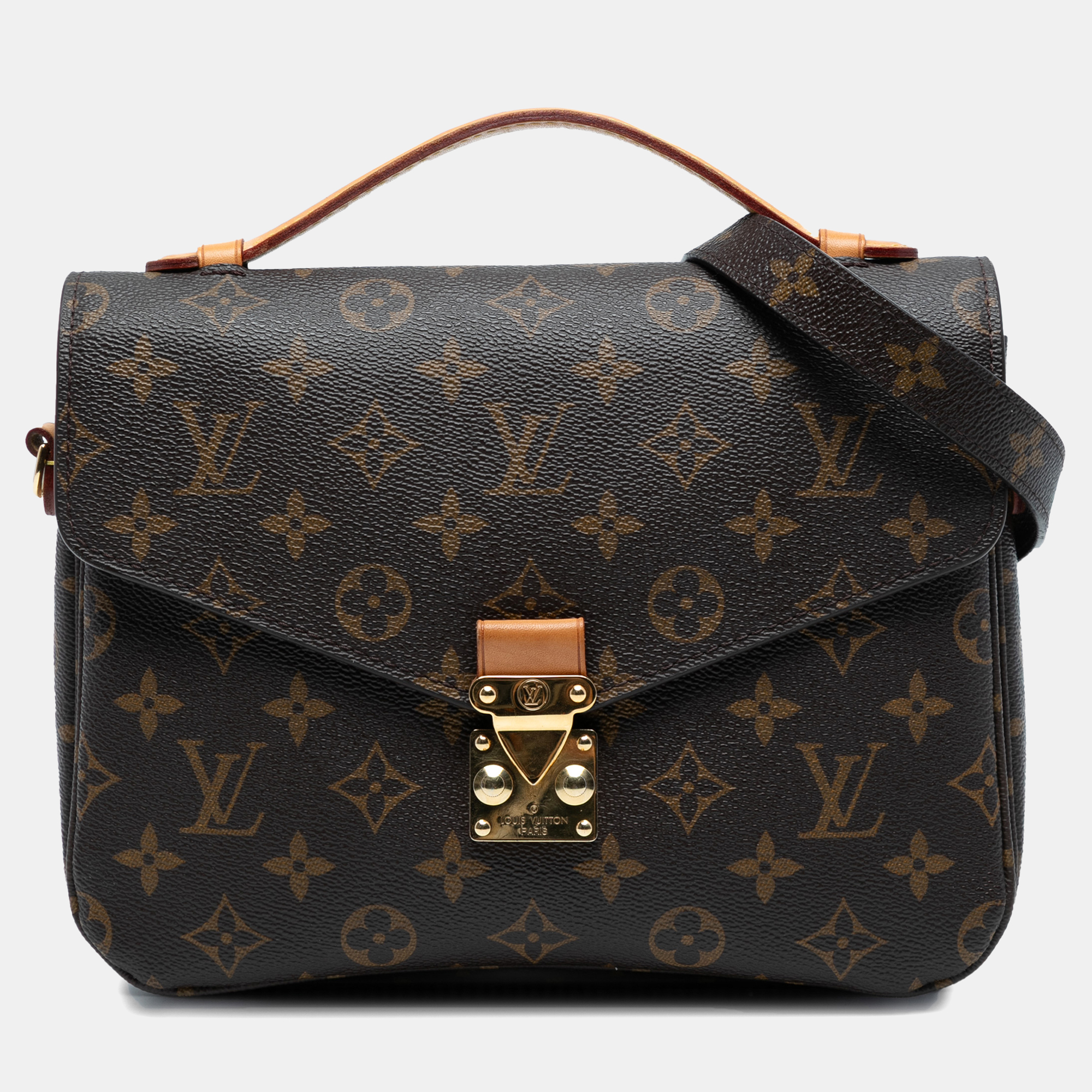 

Louis Vuitton Brown Monogram Pochette Metis