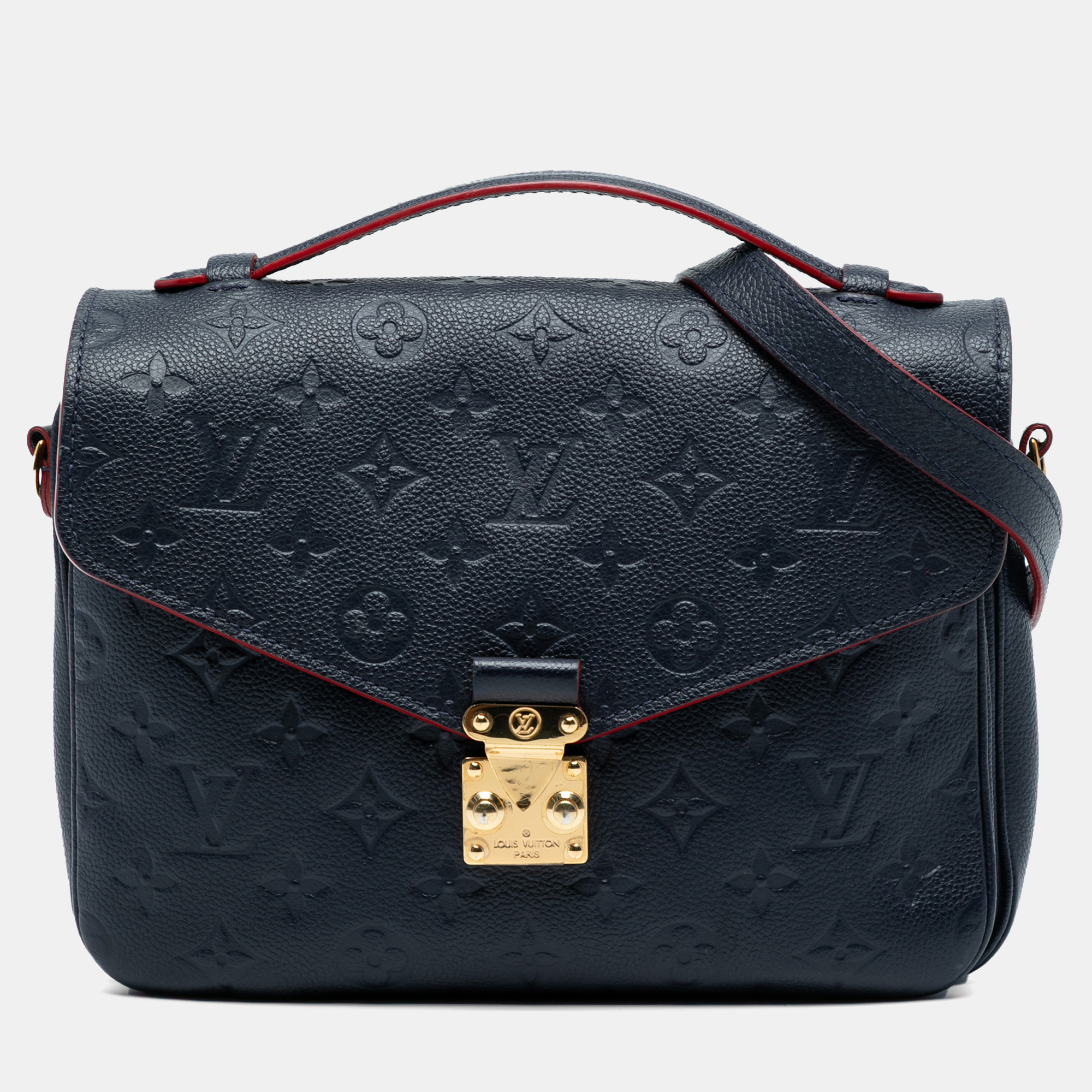 

Louis Vuitton Blue Monogram Empreinte Pochette Metis