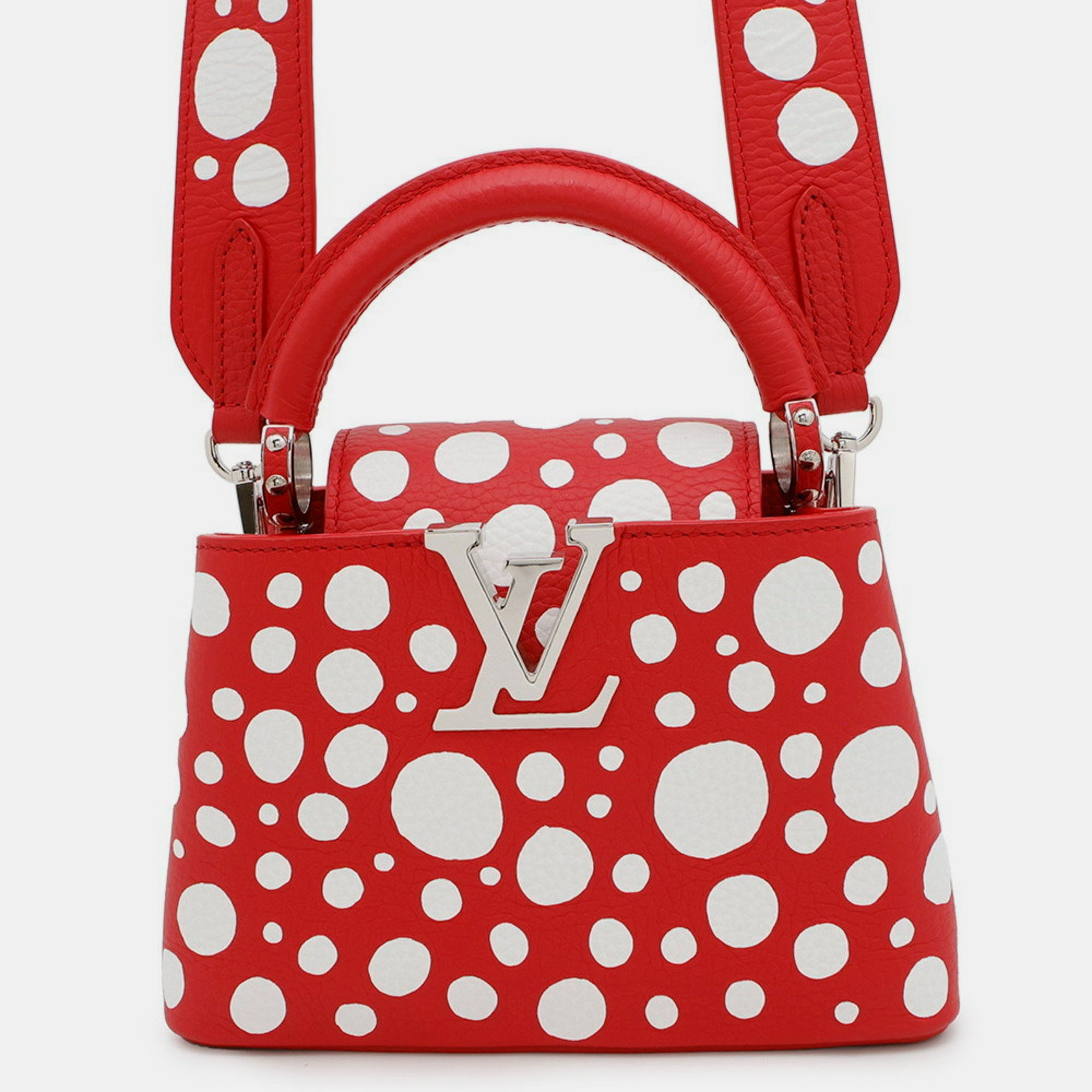 

Louis Vuitton Handbag Calf Leather Infinity Dot Capucines Mini, Red