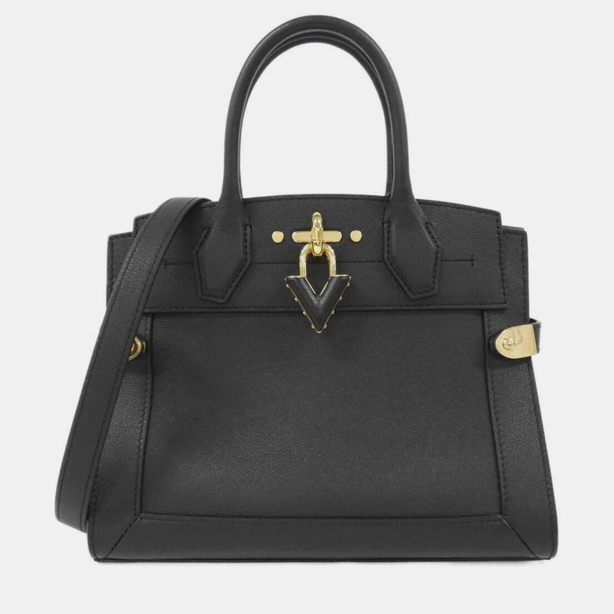 

Louis Vuitton Steamer Pm Handbag, Black
