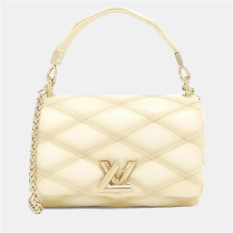 

Louis Vuitton Go-14 Lambskin Leather Shoulder Bag, Beige