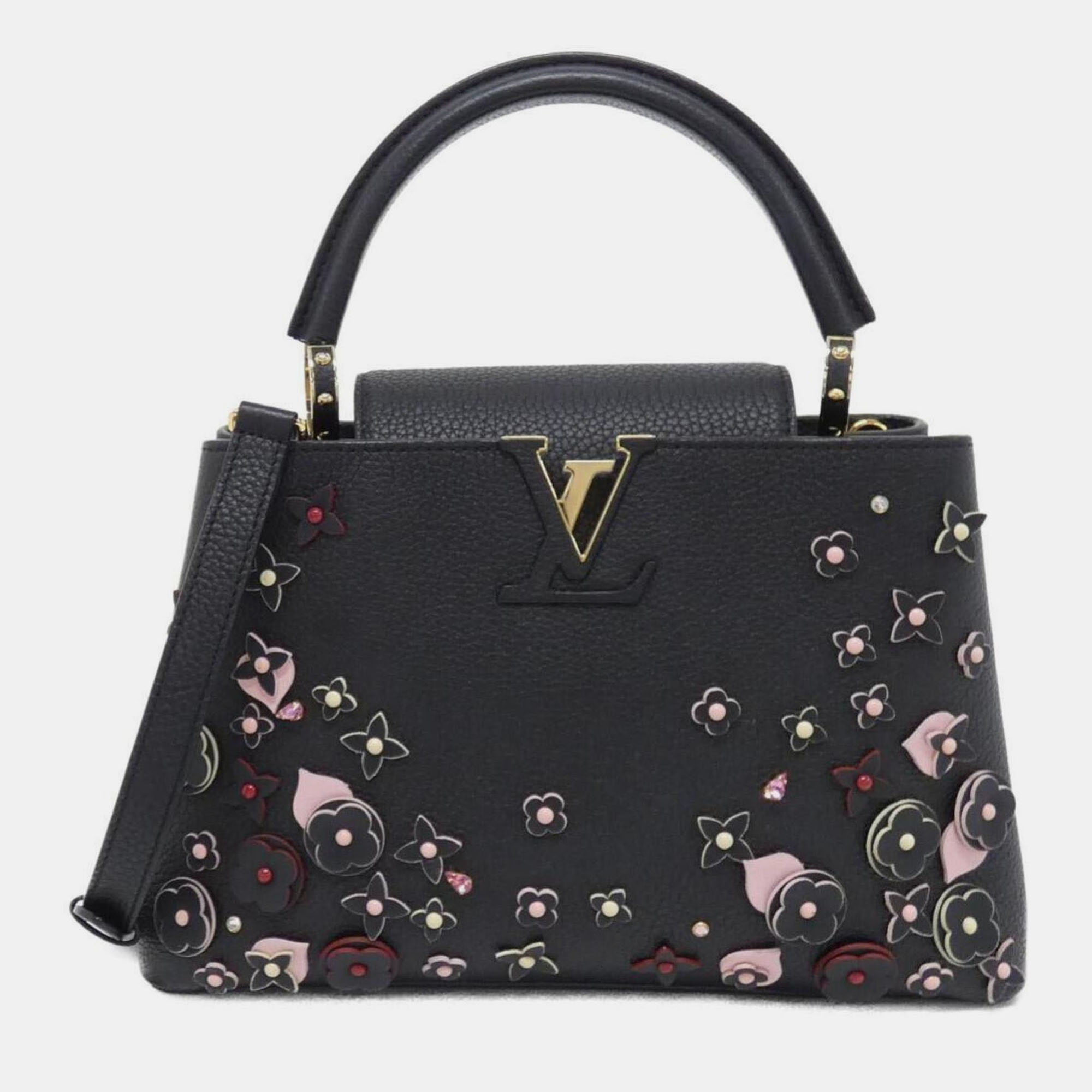 

Louis Vuitton Flower Capucines Mm Handbag, Black