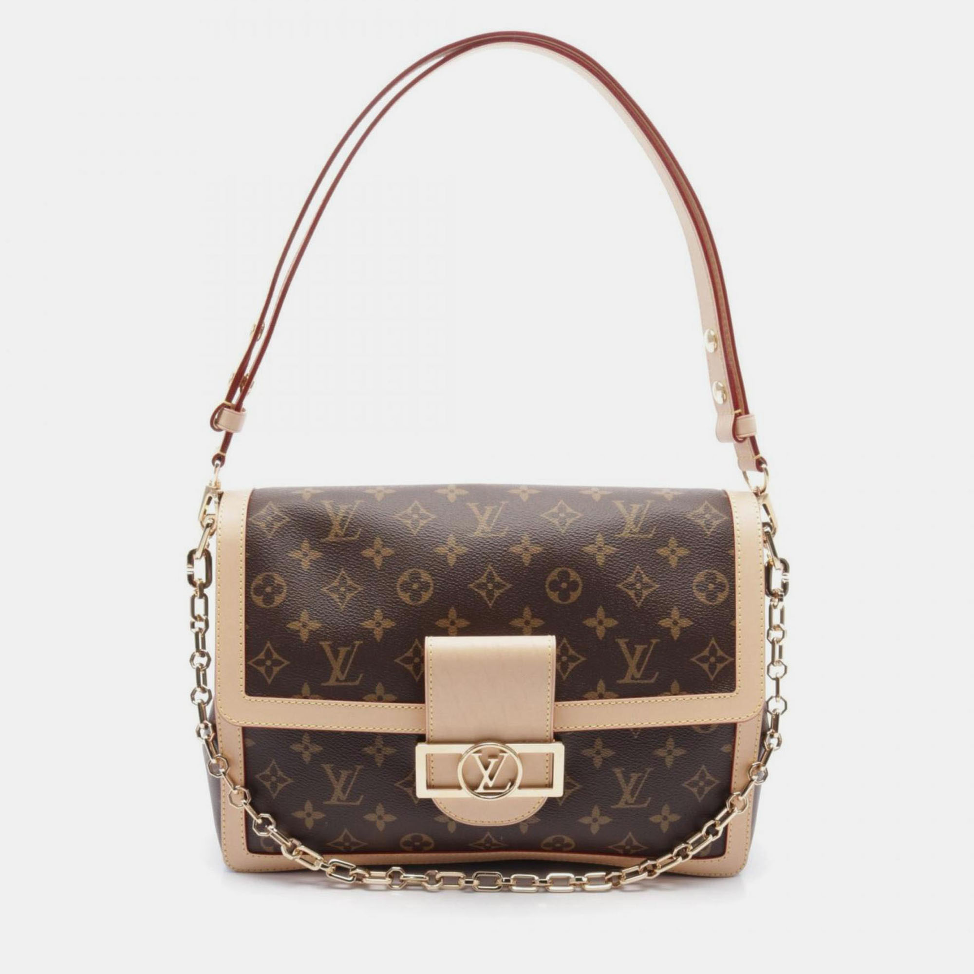 

Louis Vuitton Dauphine Soft Gm Monogram Shoulder Bag Leather Brown