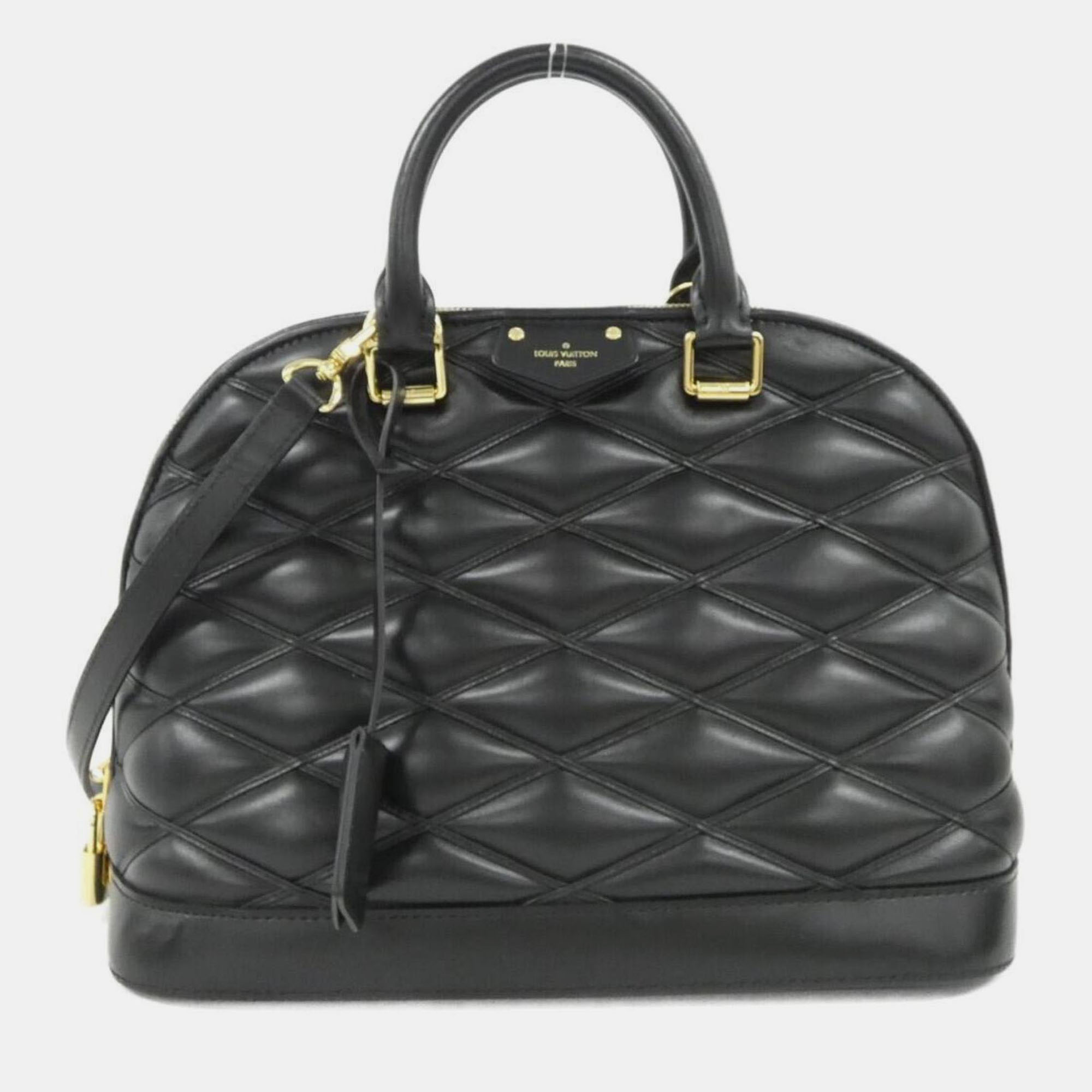 

Louis Vuitton Alma Black Lambskin Leather PM Handbag