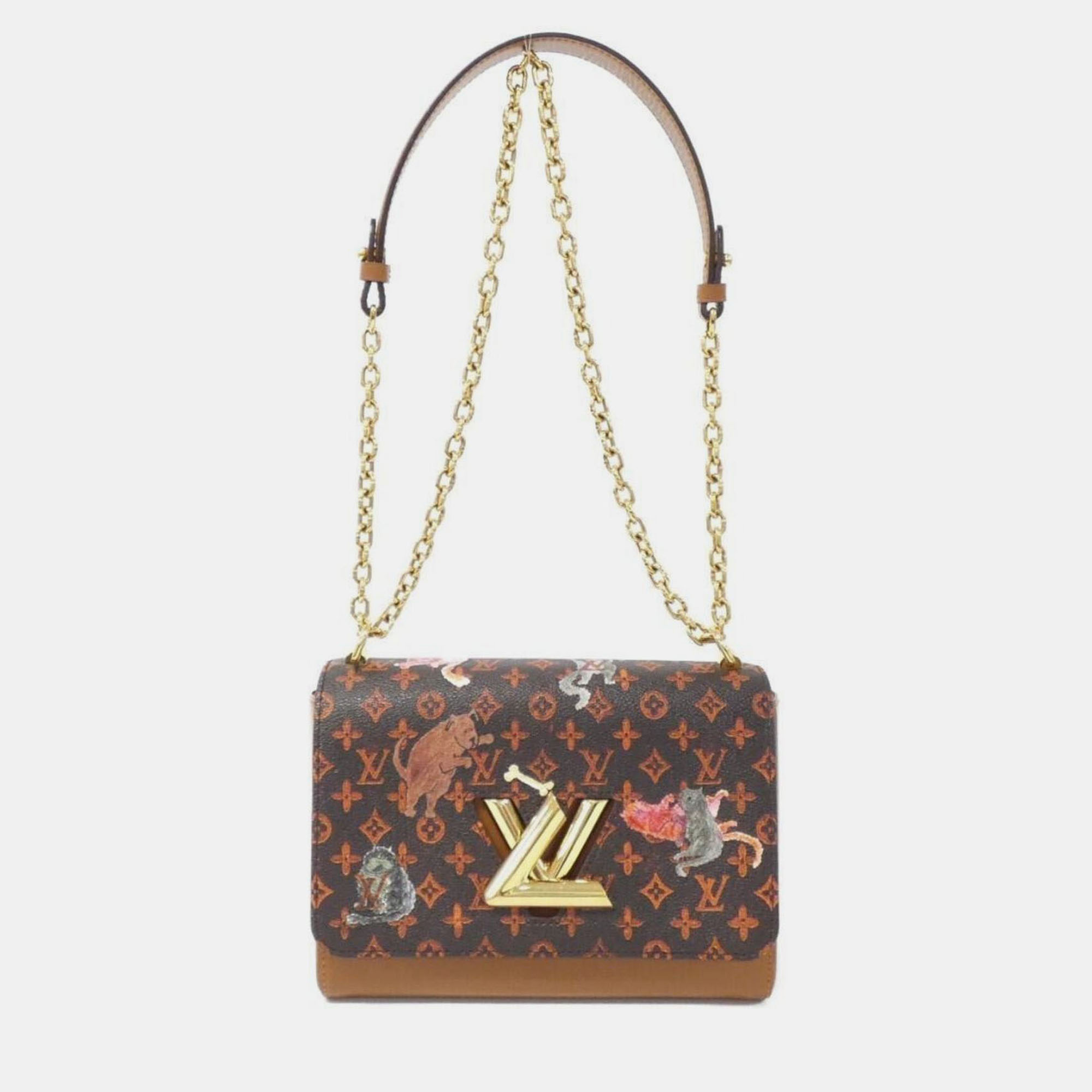 

Louis Vuitton Monogram (Catgram) Twist Shoulder Bag, Brown