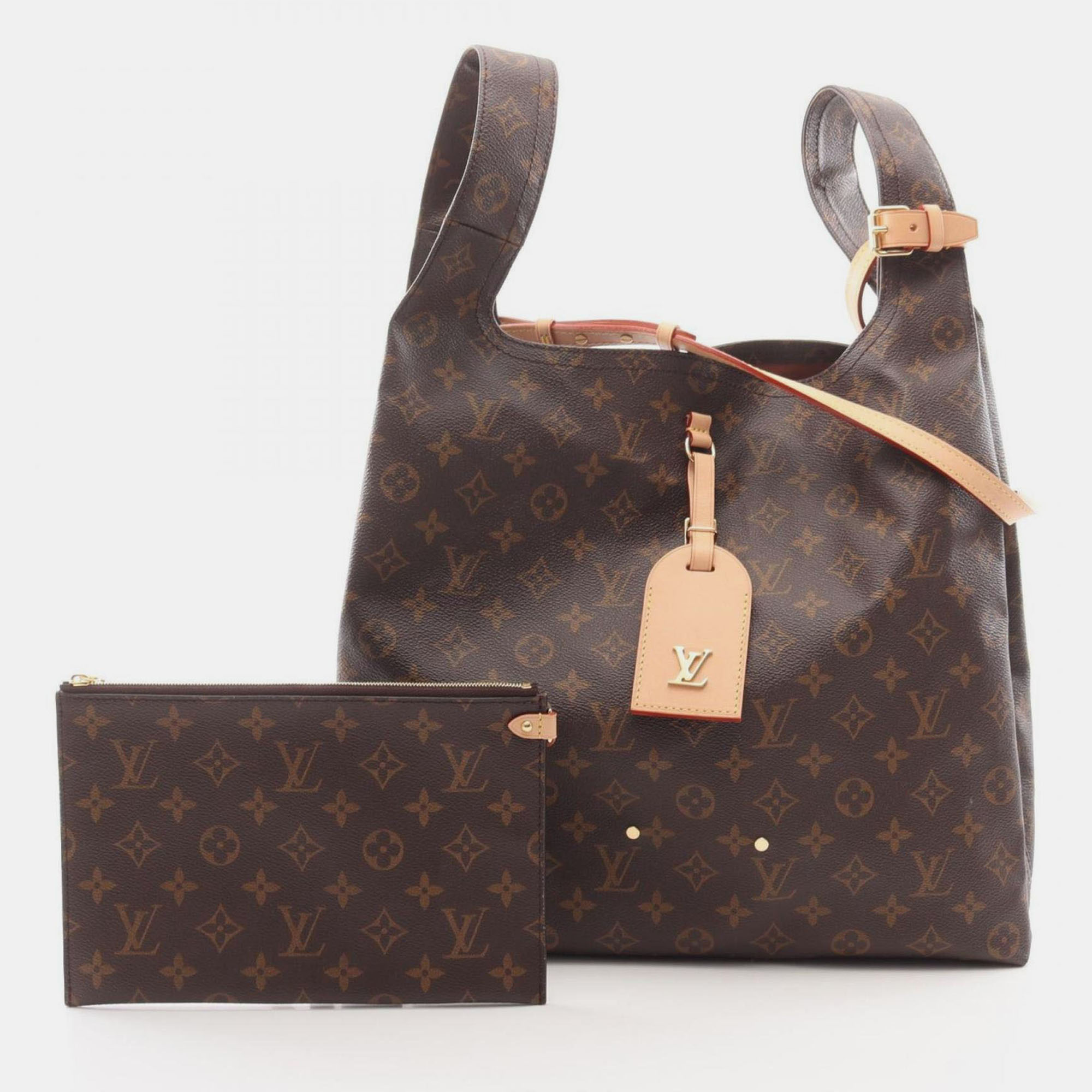 

Louis Vuitton Atlantis Gm Handbag Coated Canvas Leather Monogram Brown