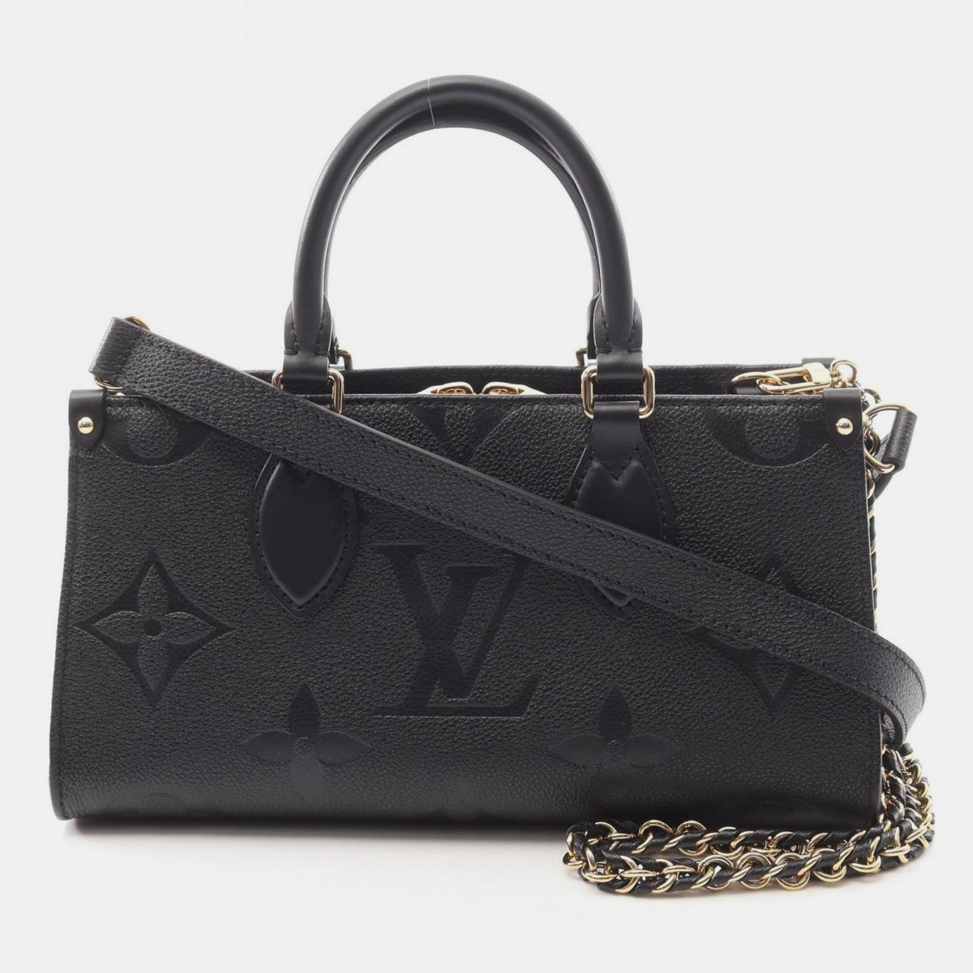 

Louis Vuitton On The Go New York Monogram Empreinte Leather Handbag Black