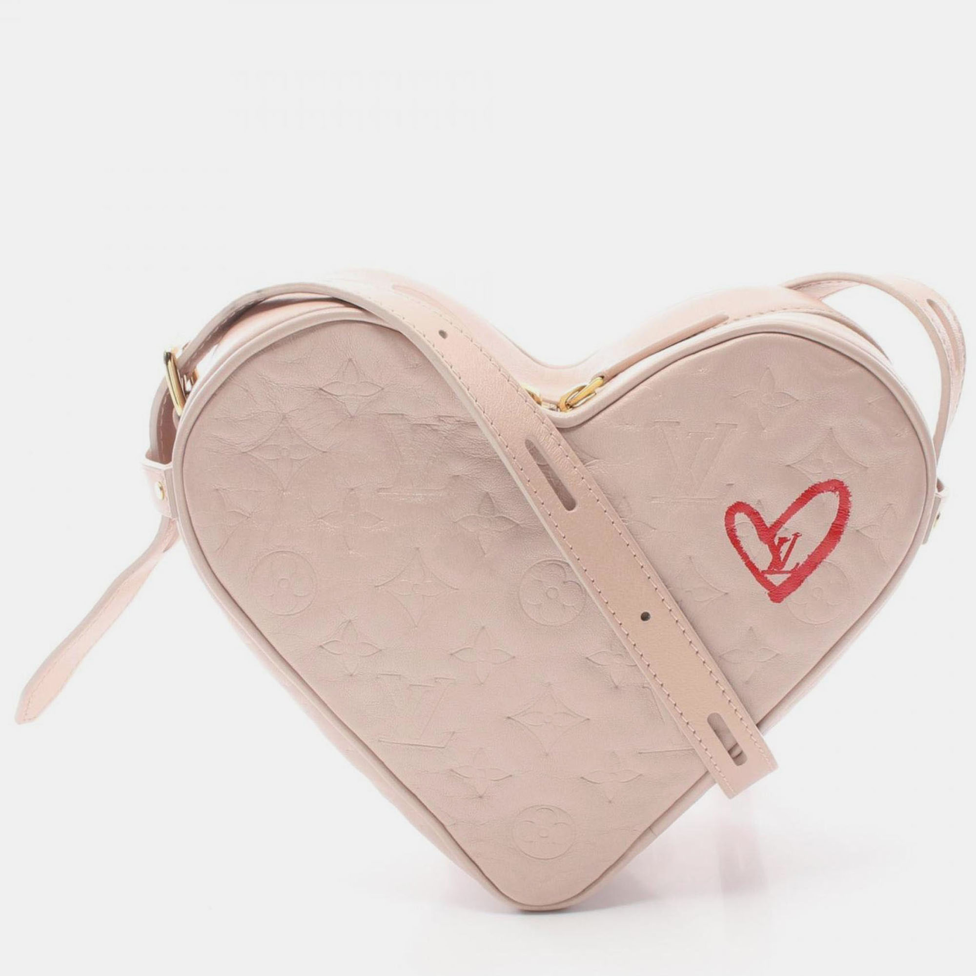 

Louis Vuitton Sac Coeur Fall In Love Shoulder Bag Leather Monogram Pink