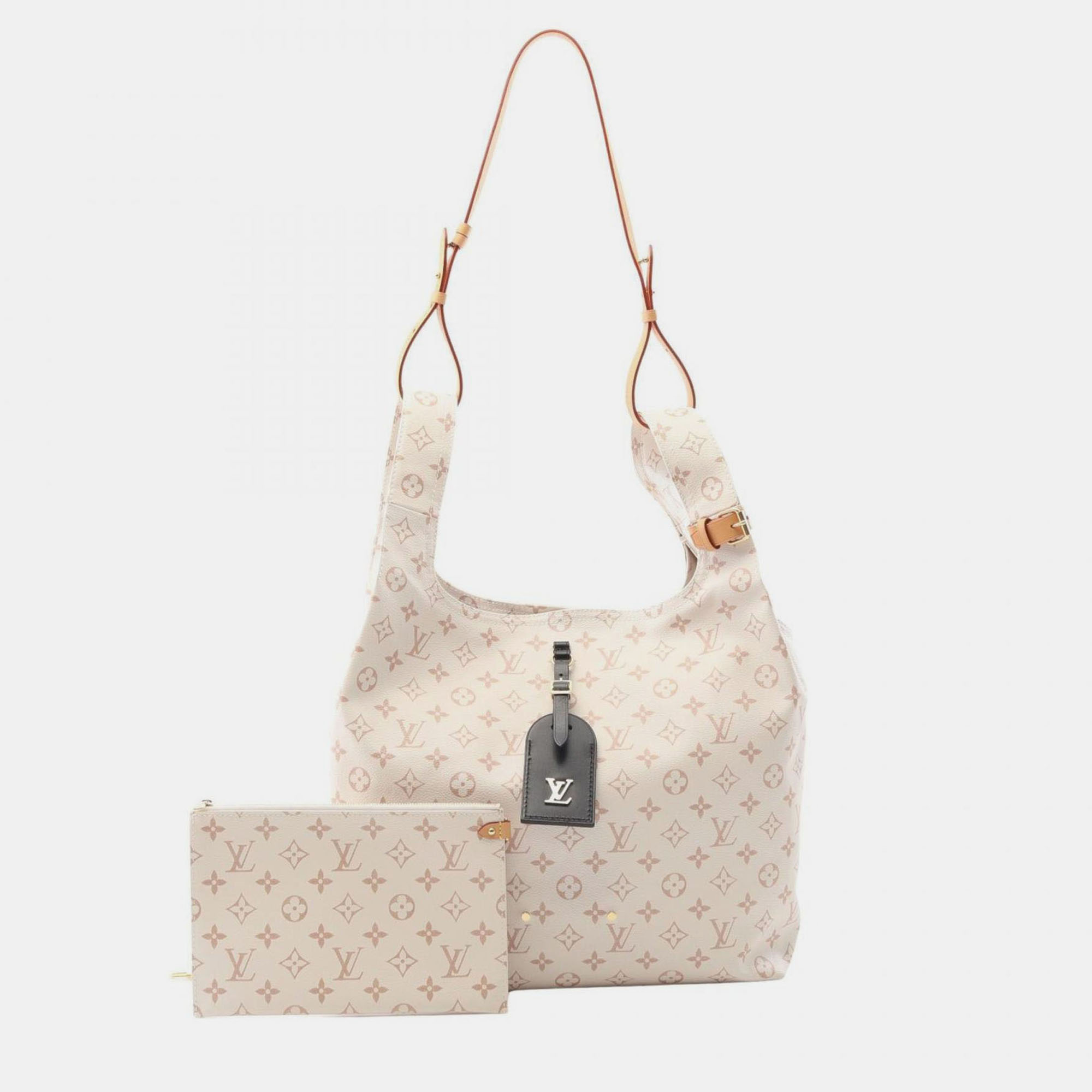 

Louis Vuitton Atlantis Gm Tote Bag Coated Canvas Monogram White And Brown