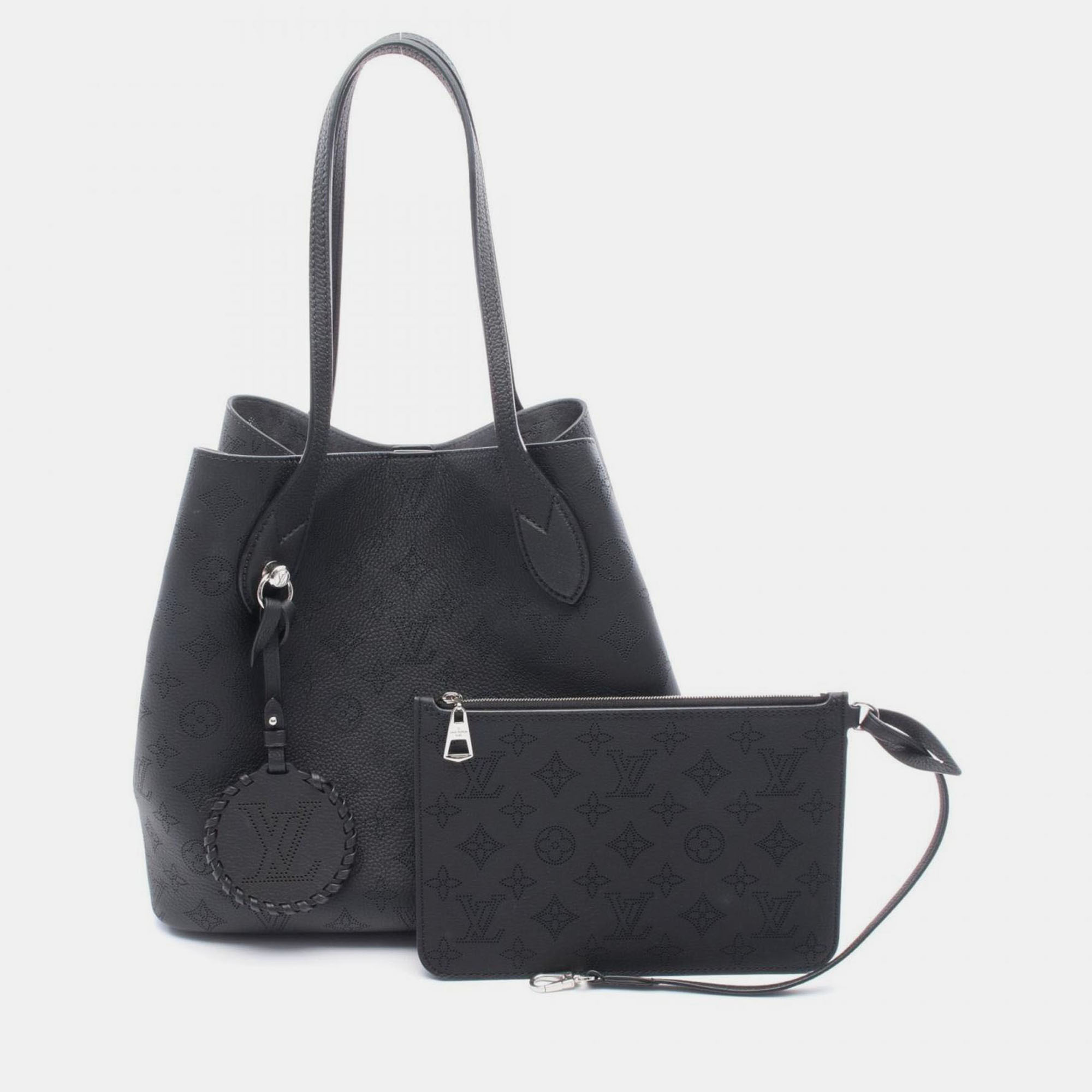 

Louis Vuitton Blossom Mm Mahina Handbag Leather Black