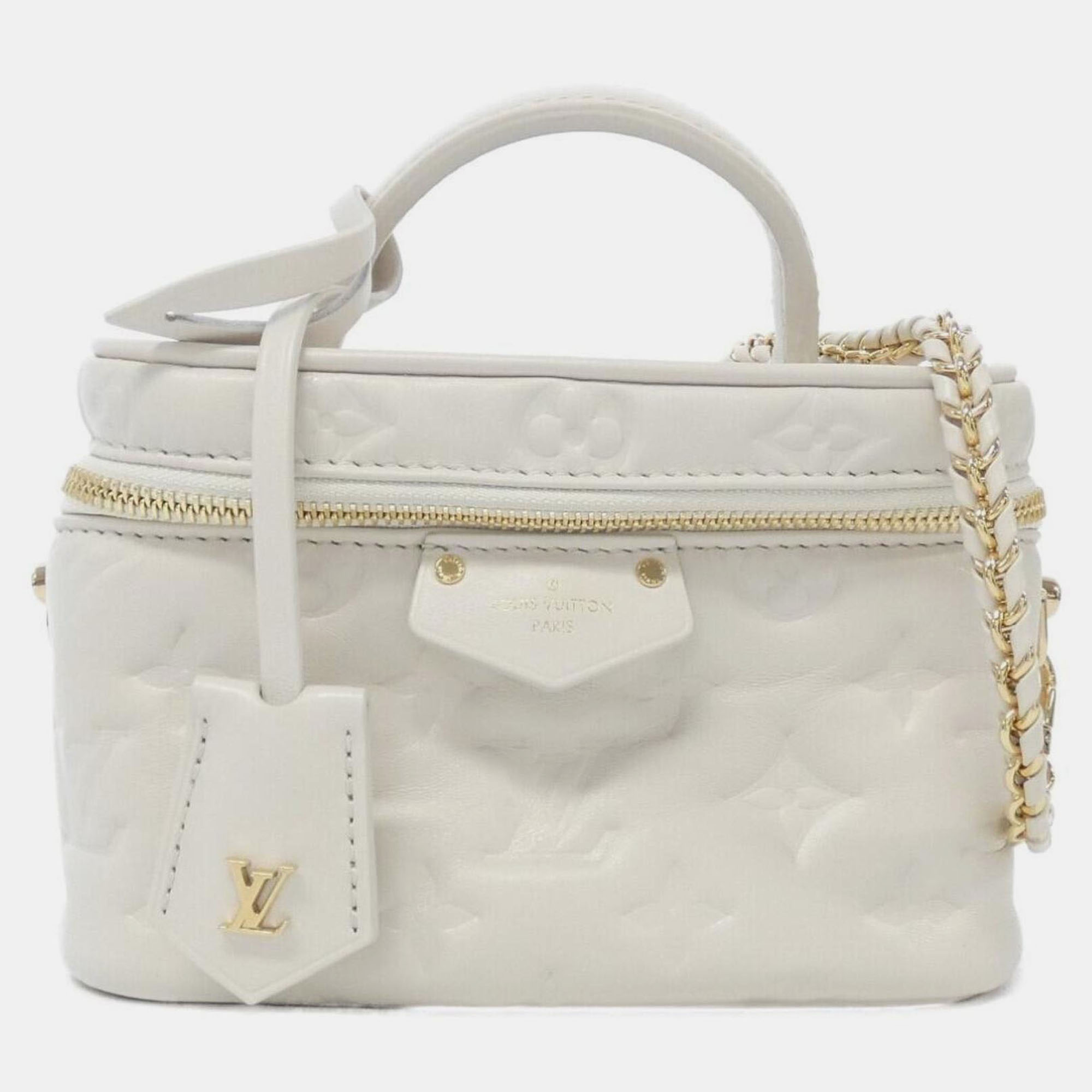

Louis Vuitton Monogram Vanity Coussin Handbag, White