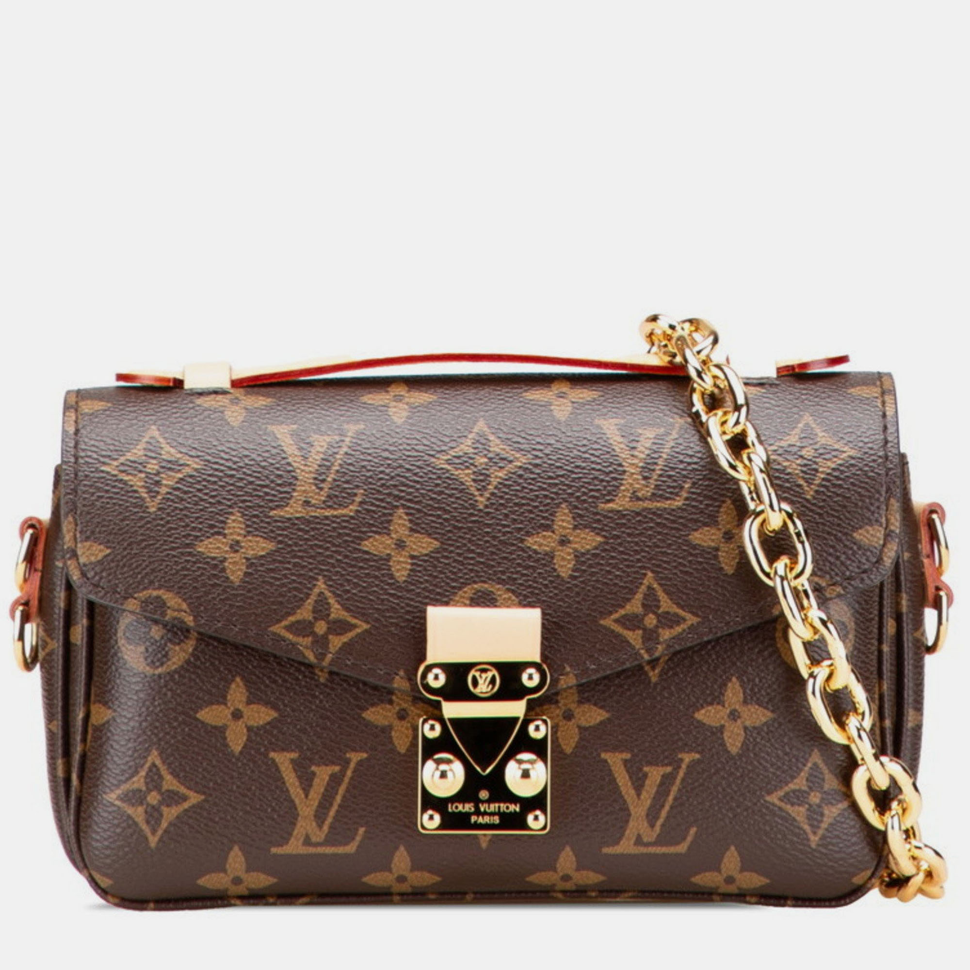 

Louis Vuitton Monogram Metis Mm Pochette Shoulder 2-Way Brown Leather
