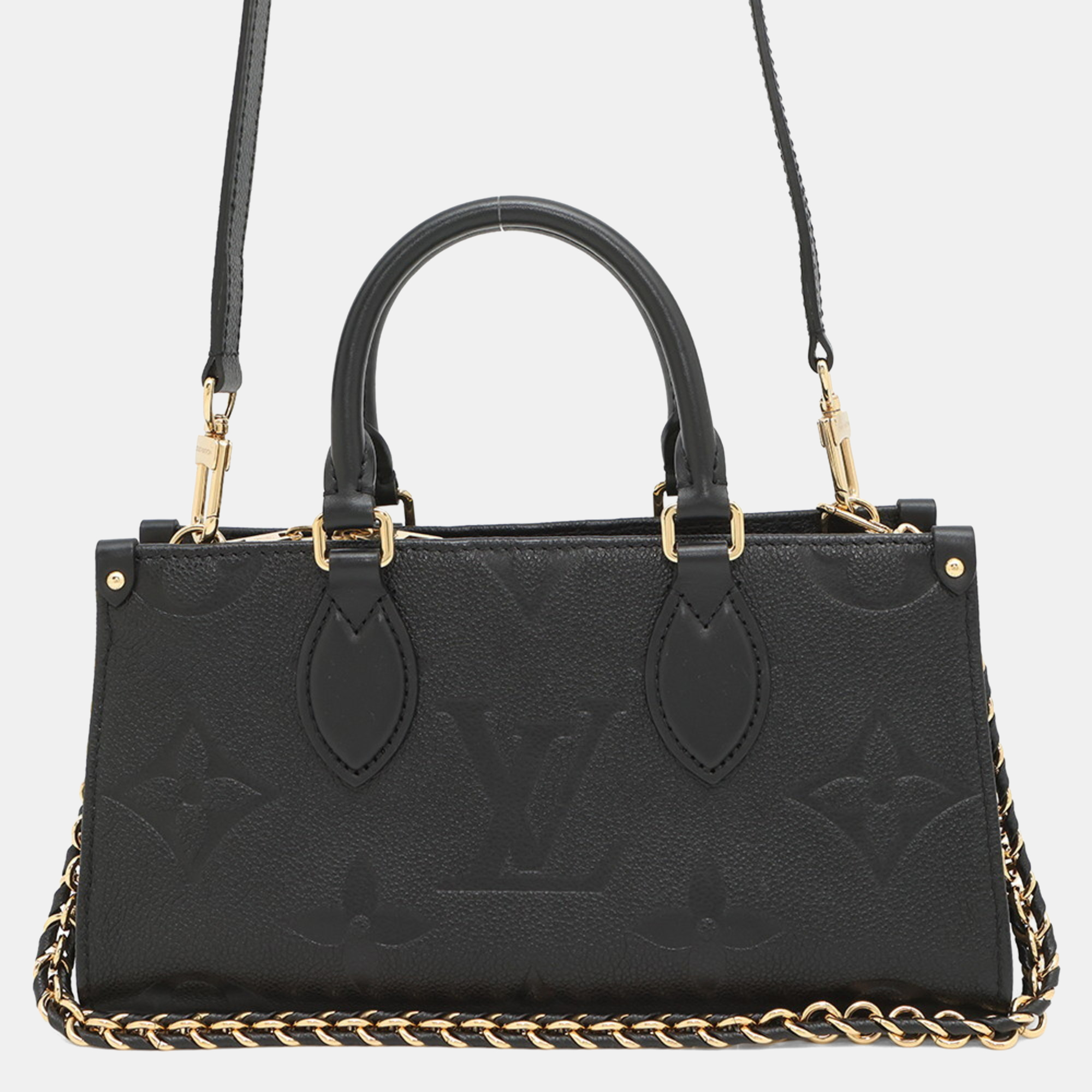 

Louis Vuitton Handbag Monogram Empreinte On The Go Ew Black
